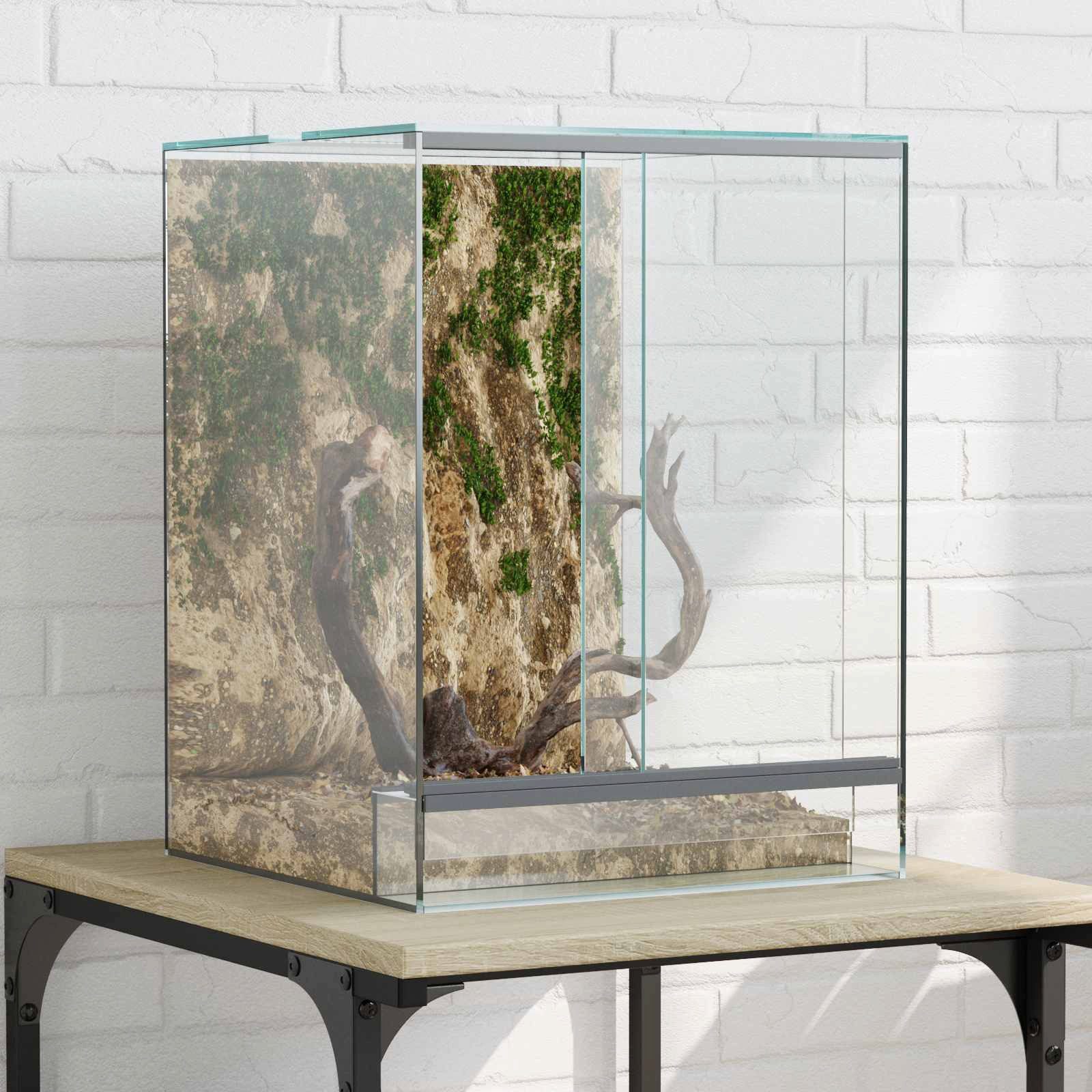 vidaXL Terrarium 30 x 30 x 40 cm Terrarium für Reptilien und Amphibien 30x30x40 cm aus