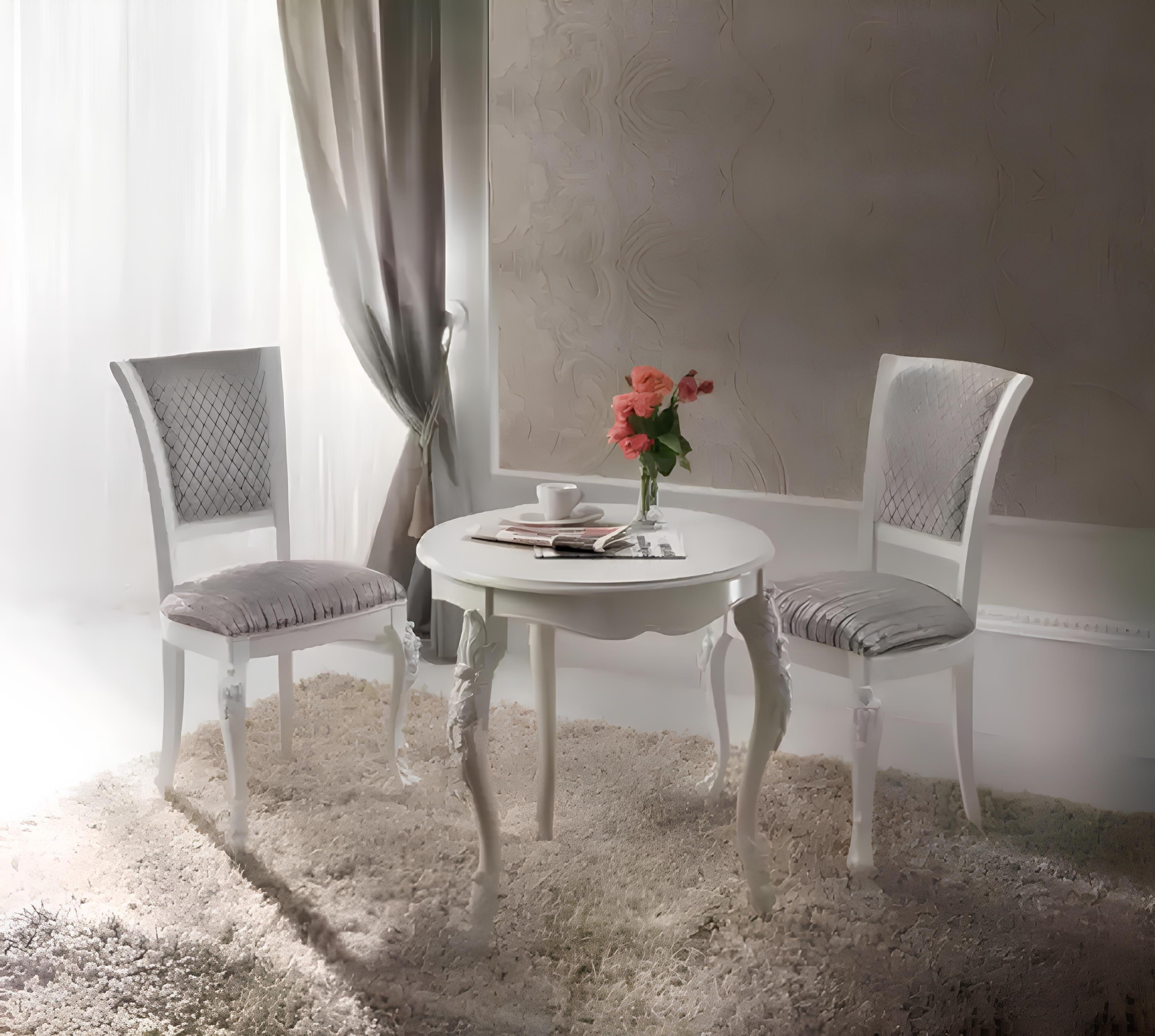 Xlmoebel Sitzgruppe Designer Couchtisch mit Stühlen in modernem Design und Holzoptik, (Packung, 3-tlg), Hergestellt in Europa