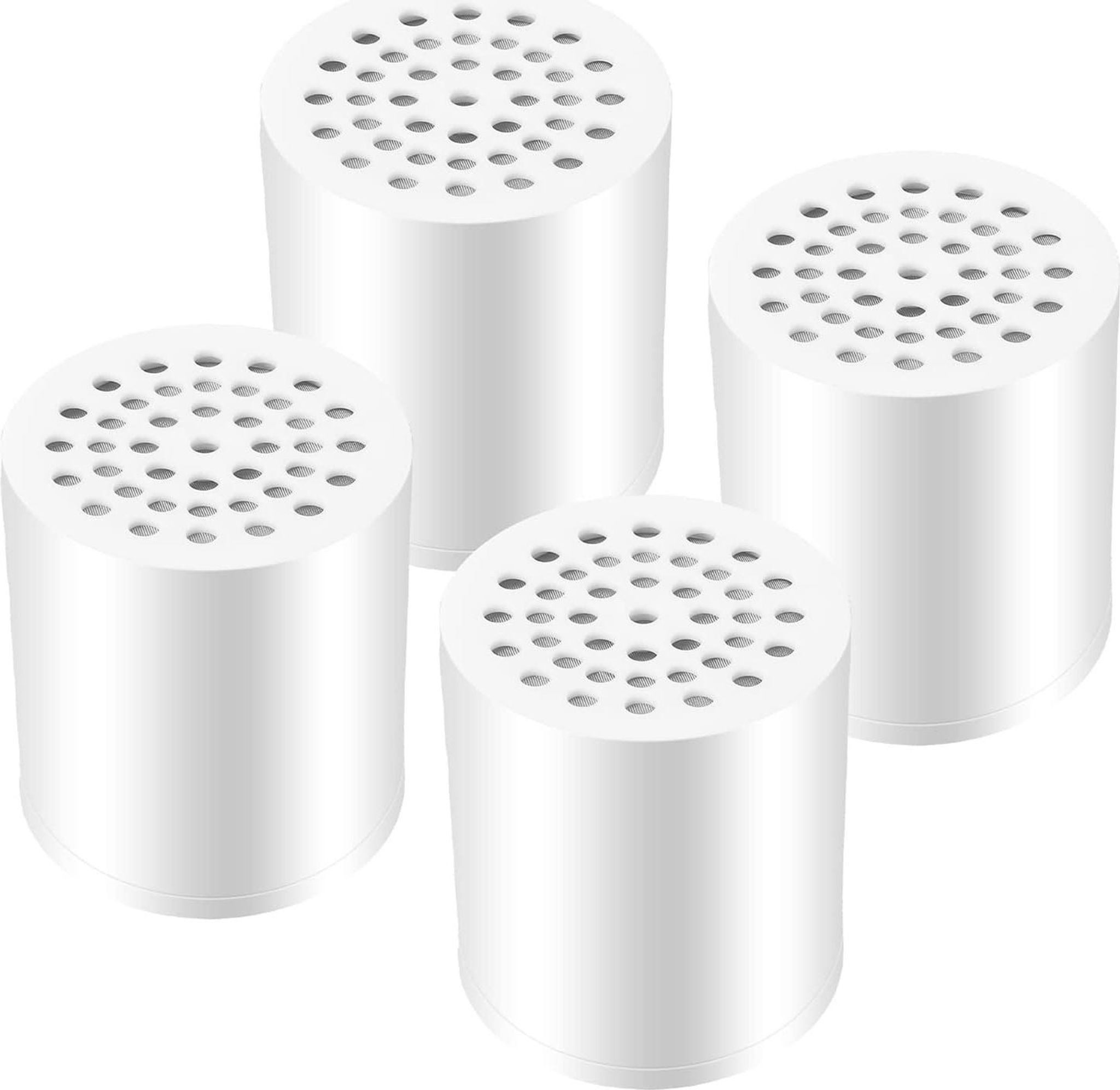 FELIXLEO Wasserfilter 4 Duschfilter Ersatzpatronen 20 Stufen Hartwasser Chlorfilter
