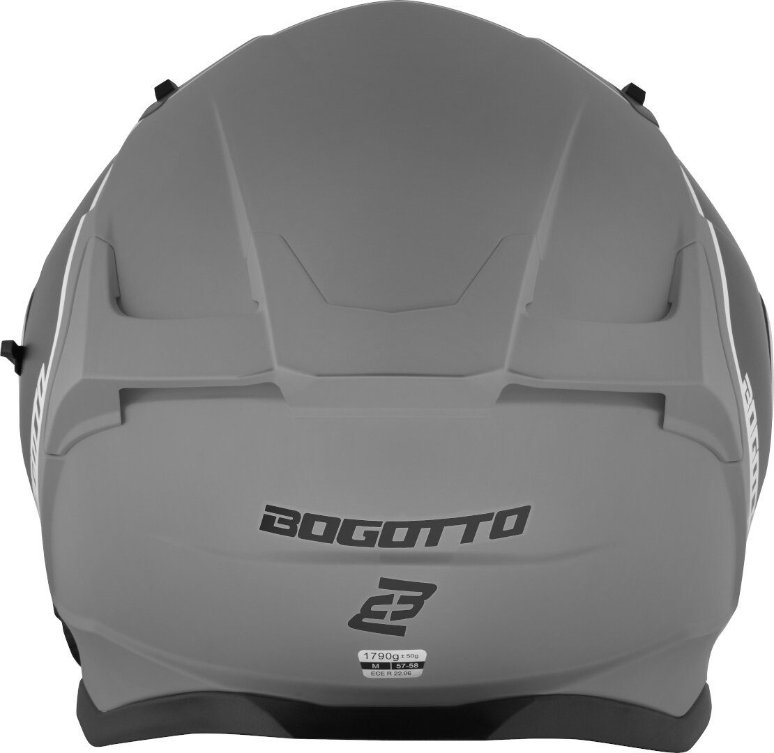 Bogotto Motorradhelm H153 BT SPN Bluetooth Helm, integriertes Kommunikationssystem,geeignet für Brillenträger,vorb