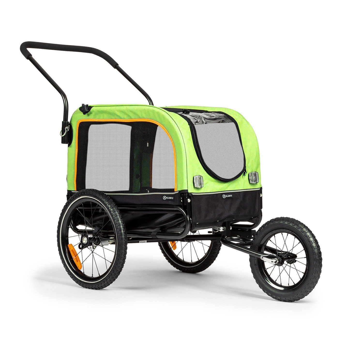 KLARFIT Fahrradkinderanhänger Corgi 2-in-1 Hundeanhänger & Hundebuggy