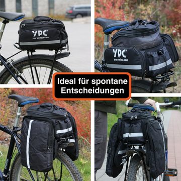 YPC Gepäckträgertasche "Converter" Fahrradtasche für Gepäckträger L, 18L, 34x26x18cm, modern, robust, stabil, wasserfest, praktisch
