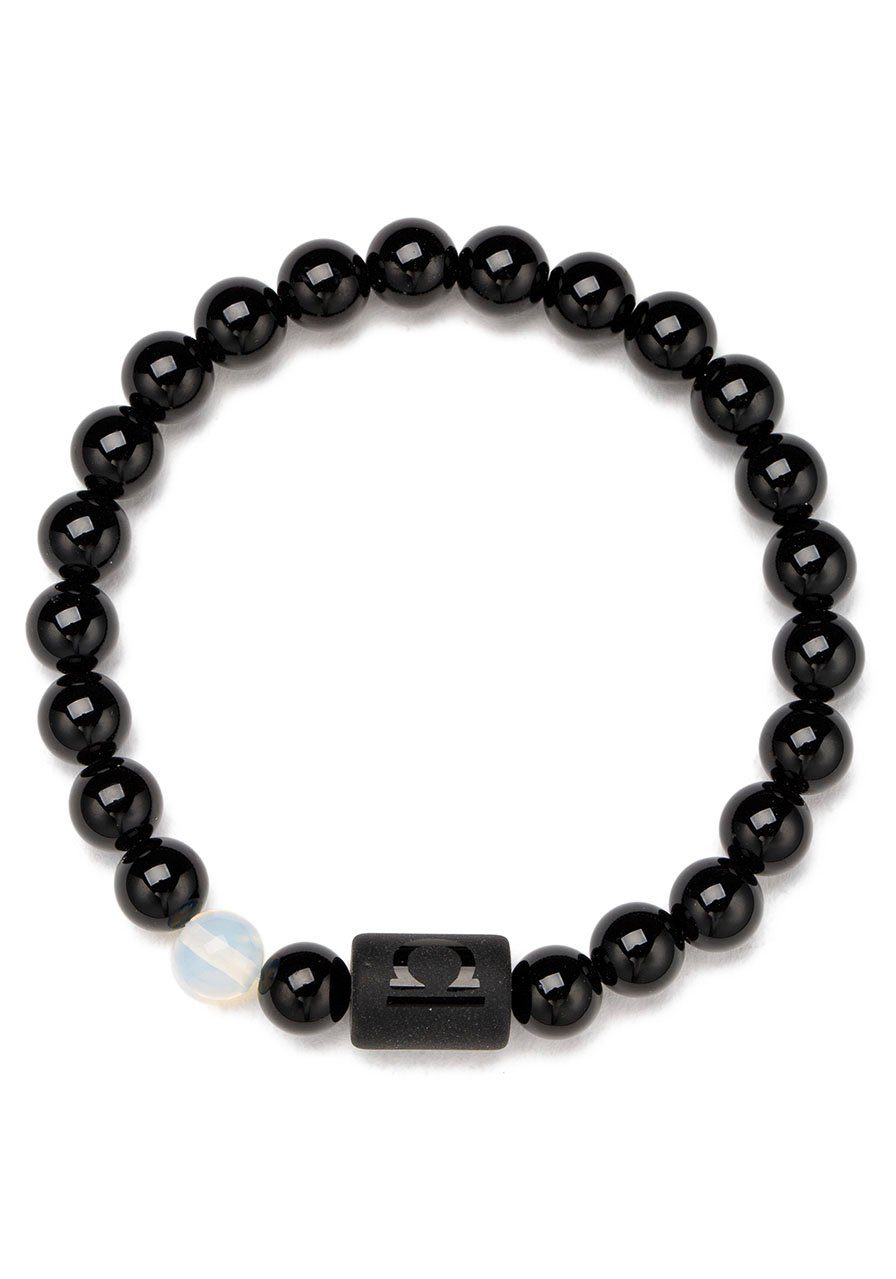 Firetti Armband Schmuck Geschenk Armschmuck Armkette Edelstein Sternzeichen, Made in Germany - mit Onyx und Geburtsstein