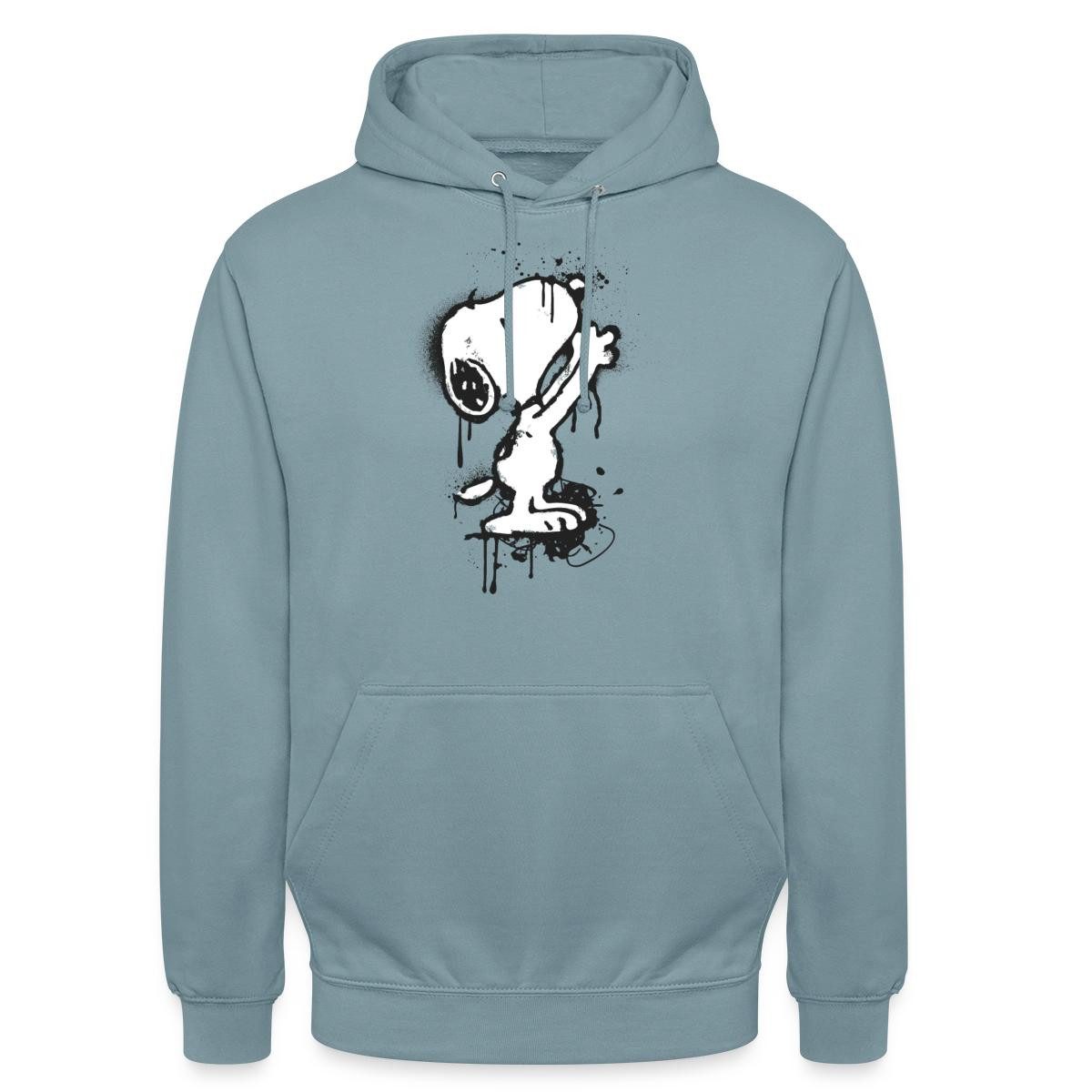 Spreadshirt Hoodie Peanuts Snoopy Graffiti Street Art Unisex Hoodie (1-tlg)