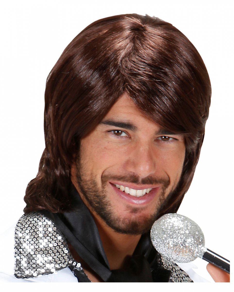Kostüm-Perücke 70er Jahre Popstar Perücke Benny