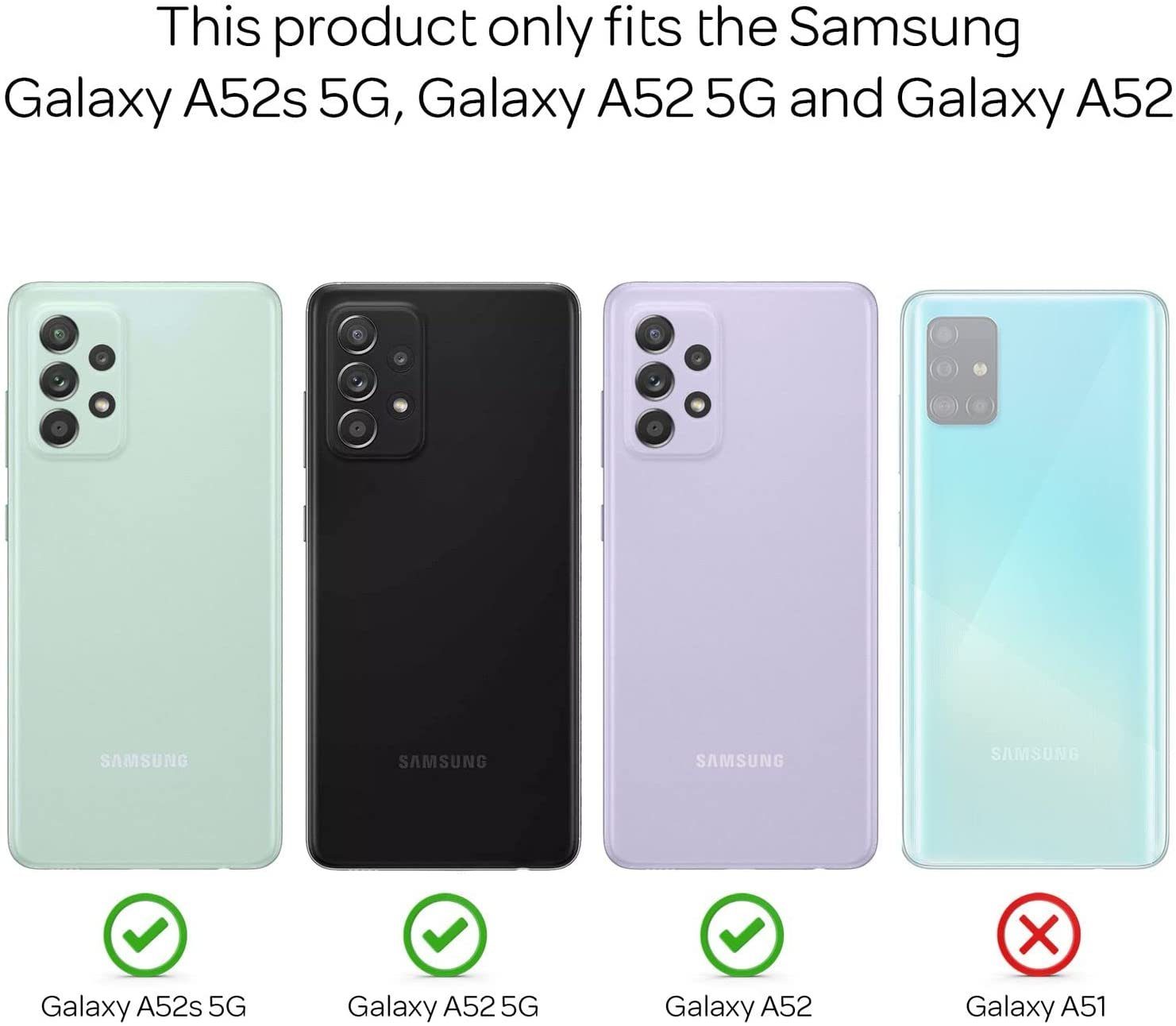 Handyhülle Hülle für Samsung Galaxy A52 / A52s 5G Silikon Schutzhülle TPU Tasche Klar Slim Case Bumper – Bild 4 von 5
