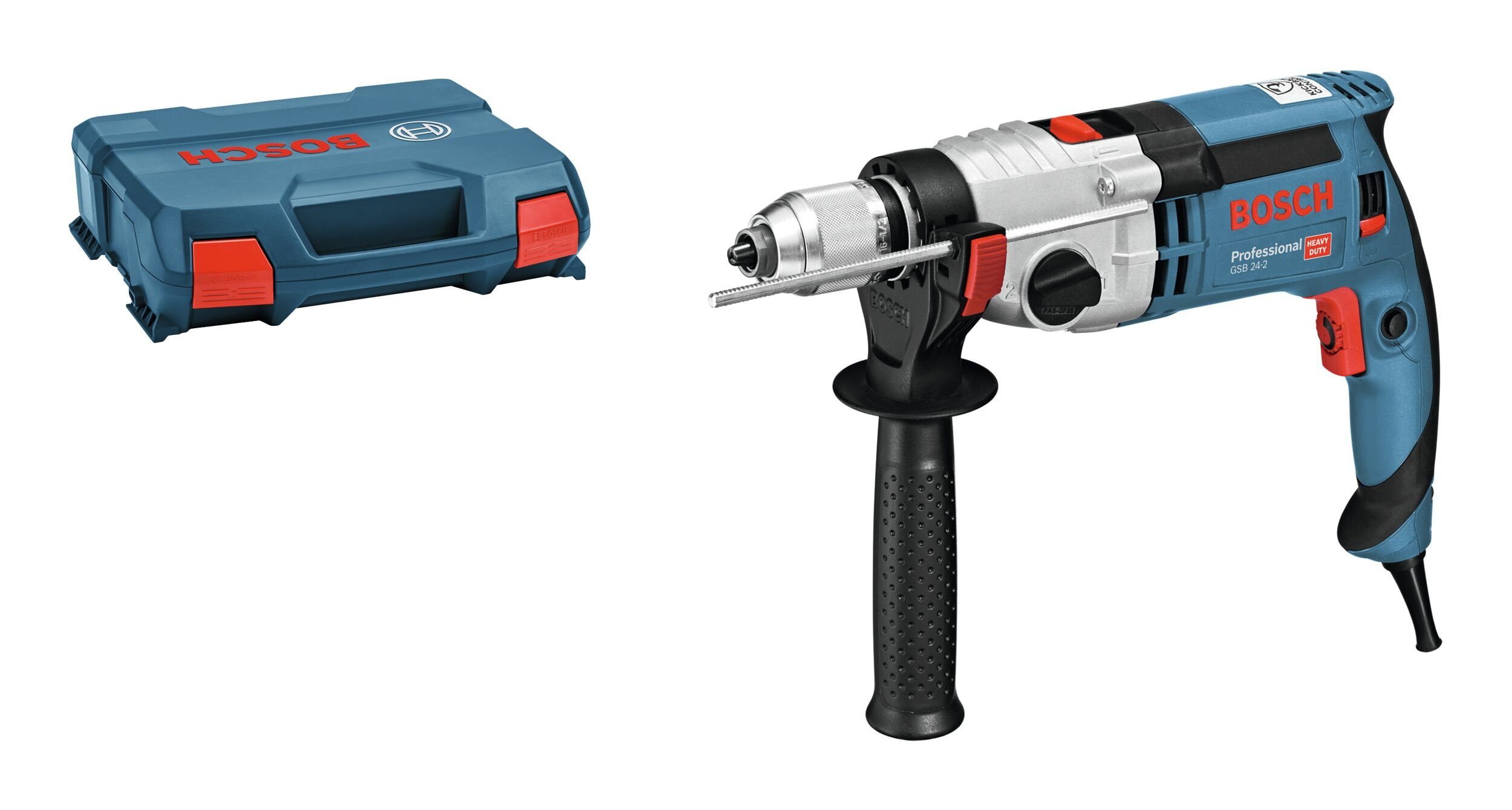 Bosch Professional Schlagbohrmaschine GSB 24-2, Im L-Case