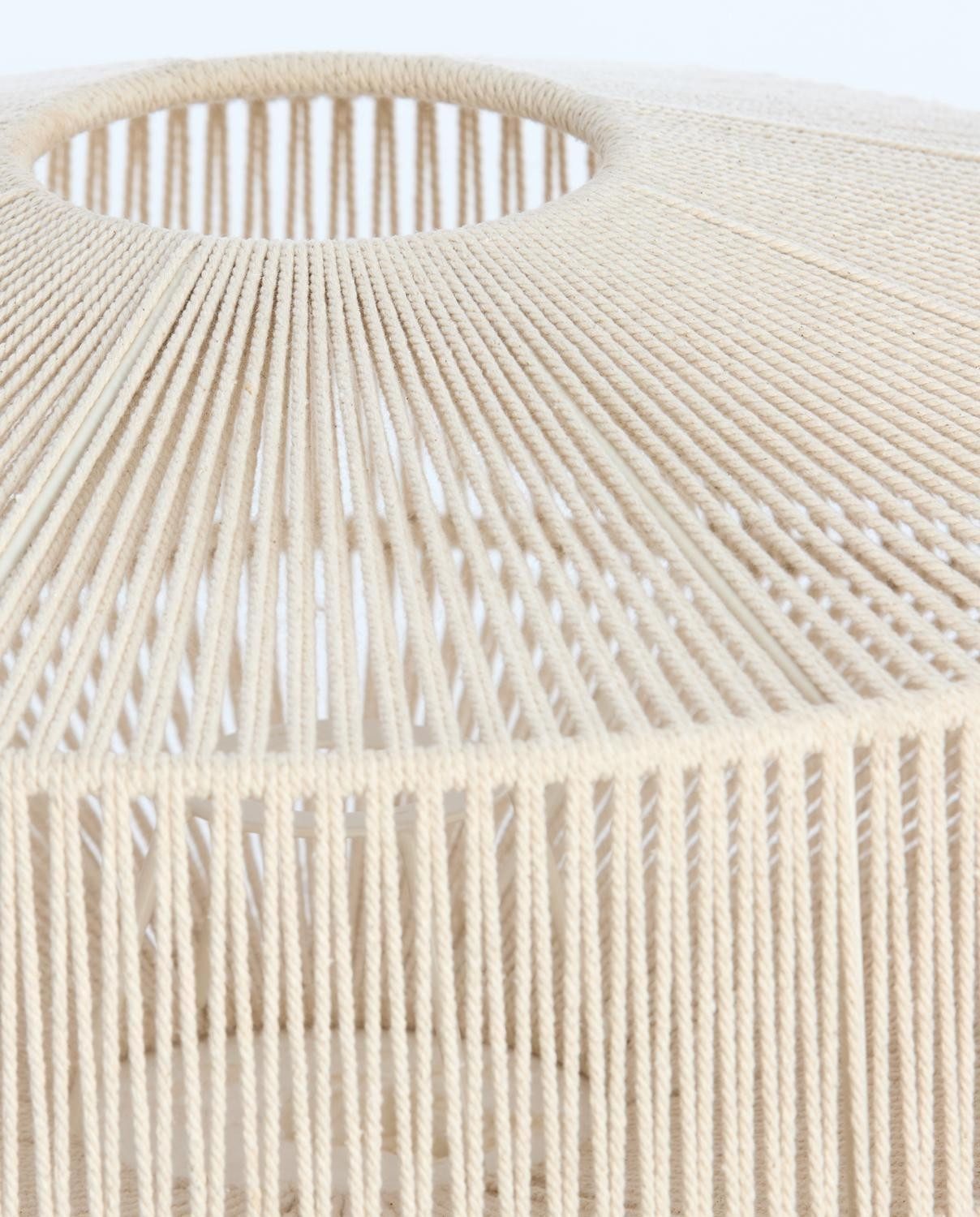 Light & Living Lampenschirm BILJANA, Ø 43 cm, Creme, Baumwolle, Eisen, ohne Lampenfuß
