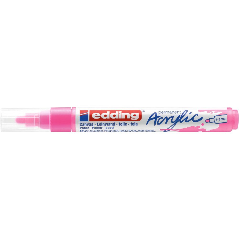 edding Marker, Strichbreite 2-3 mm Neon-Pink