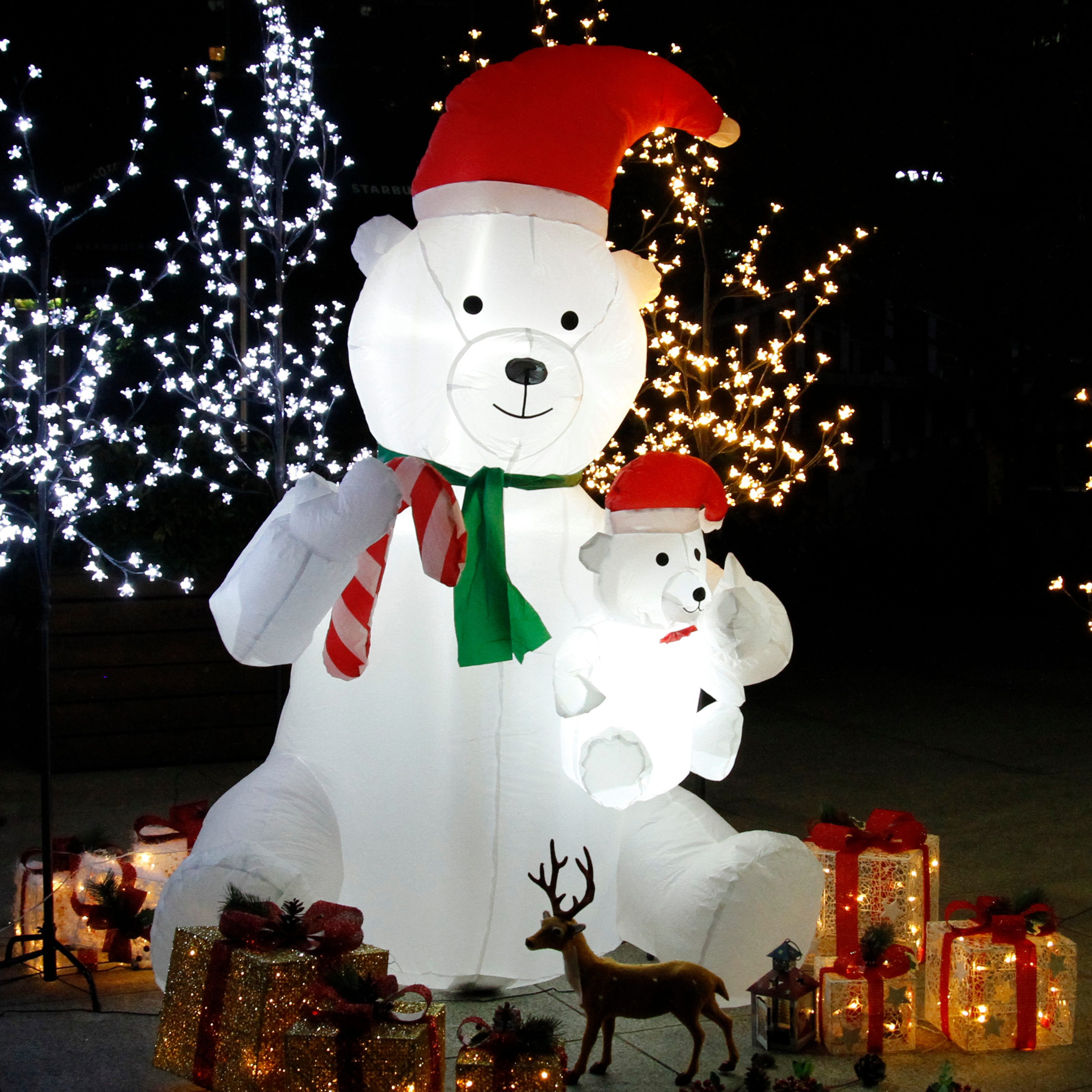 Schneemann Led Schneemann Beleuchtet Aufblasbar snowman outdoor