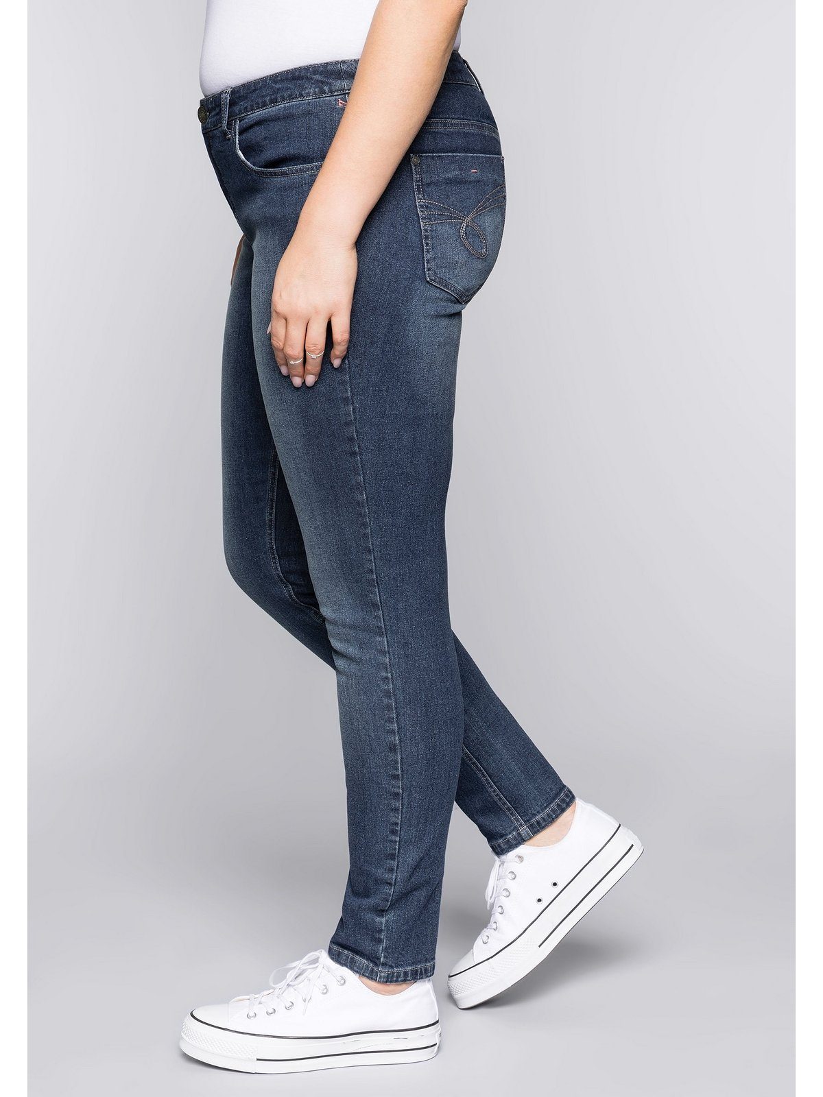 Sheego Stretch-Jeans Große Größen in schmaler Form