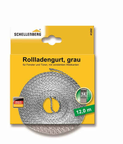 SCHELLENBERG Schellenberg Rollladengurt grau Breite 14 mm - Rollladengurt