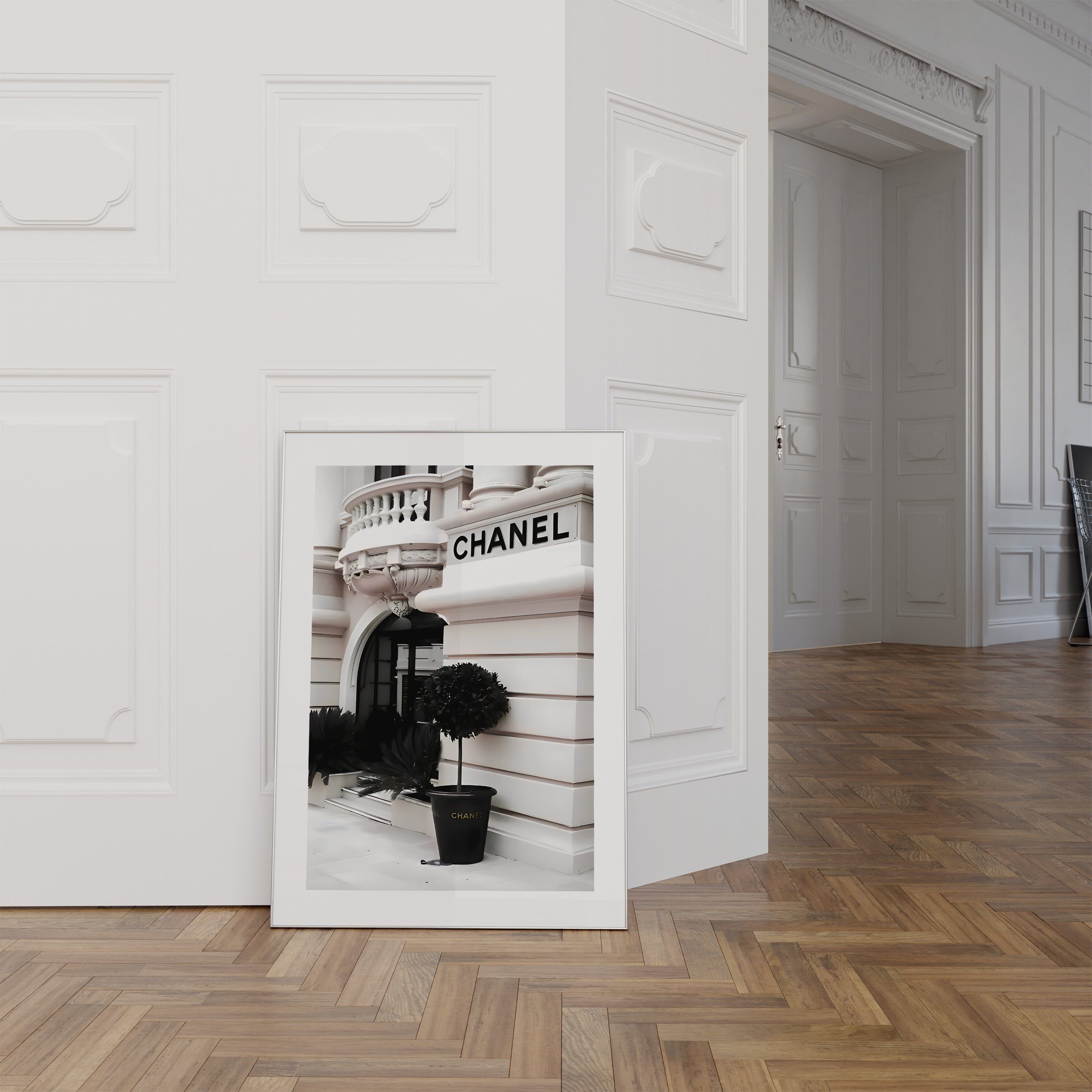 JUSTGOODMOOD Poster Premium ® Chanel Geschäft Poster · ohne Rahmen, Poster in verschiedenen Größen verfügbar