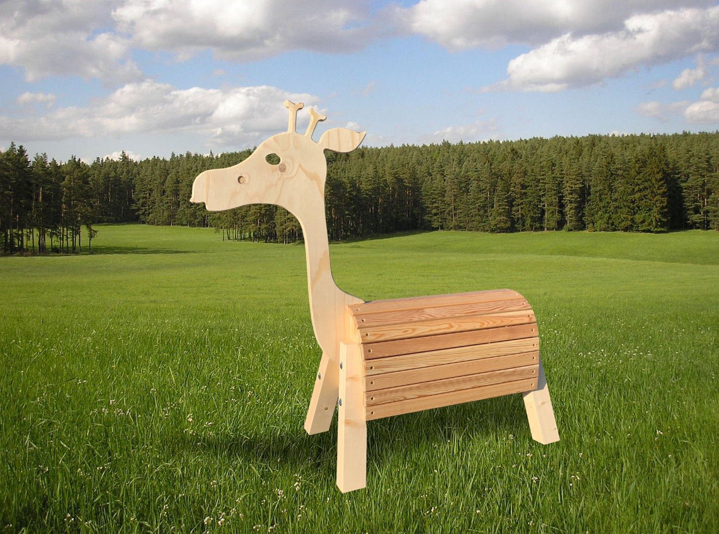Dein Holzpferd Holzpferd Minitier Giraffe Gustav