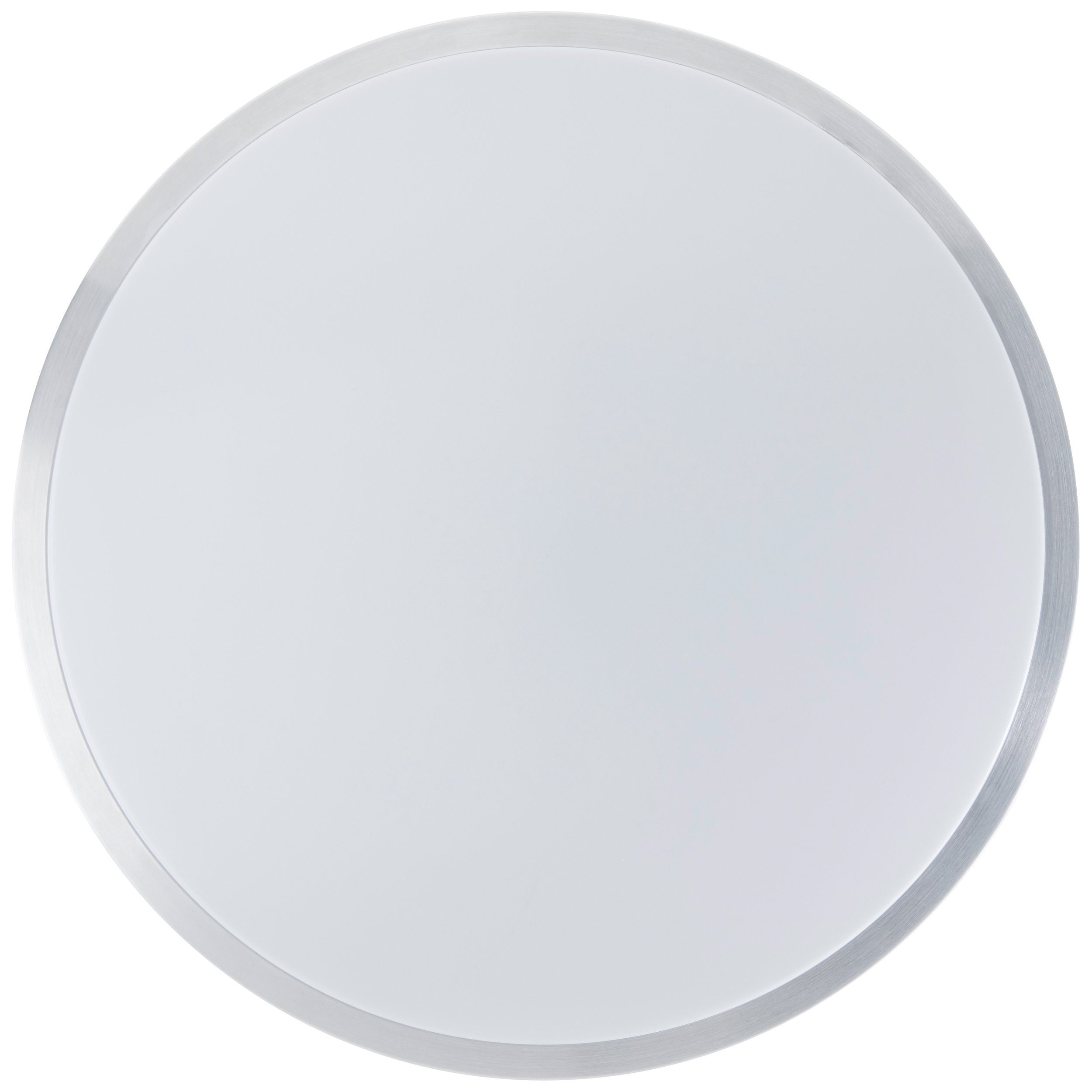 BreLight LED Wandleuchte Livius, CCT - über Fernbedienung, Dimmfunktion, Nachtlichtfunktion, Timerfunktion, LED fest integriert, warmweiß - kaltweiß, D 49 cm, 3800 lm, 3000-6500 K, CCT, dimmbar, nickelfarben
