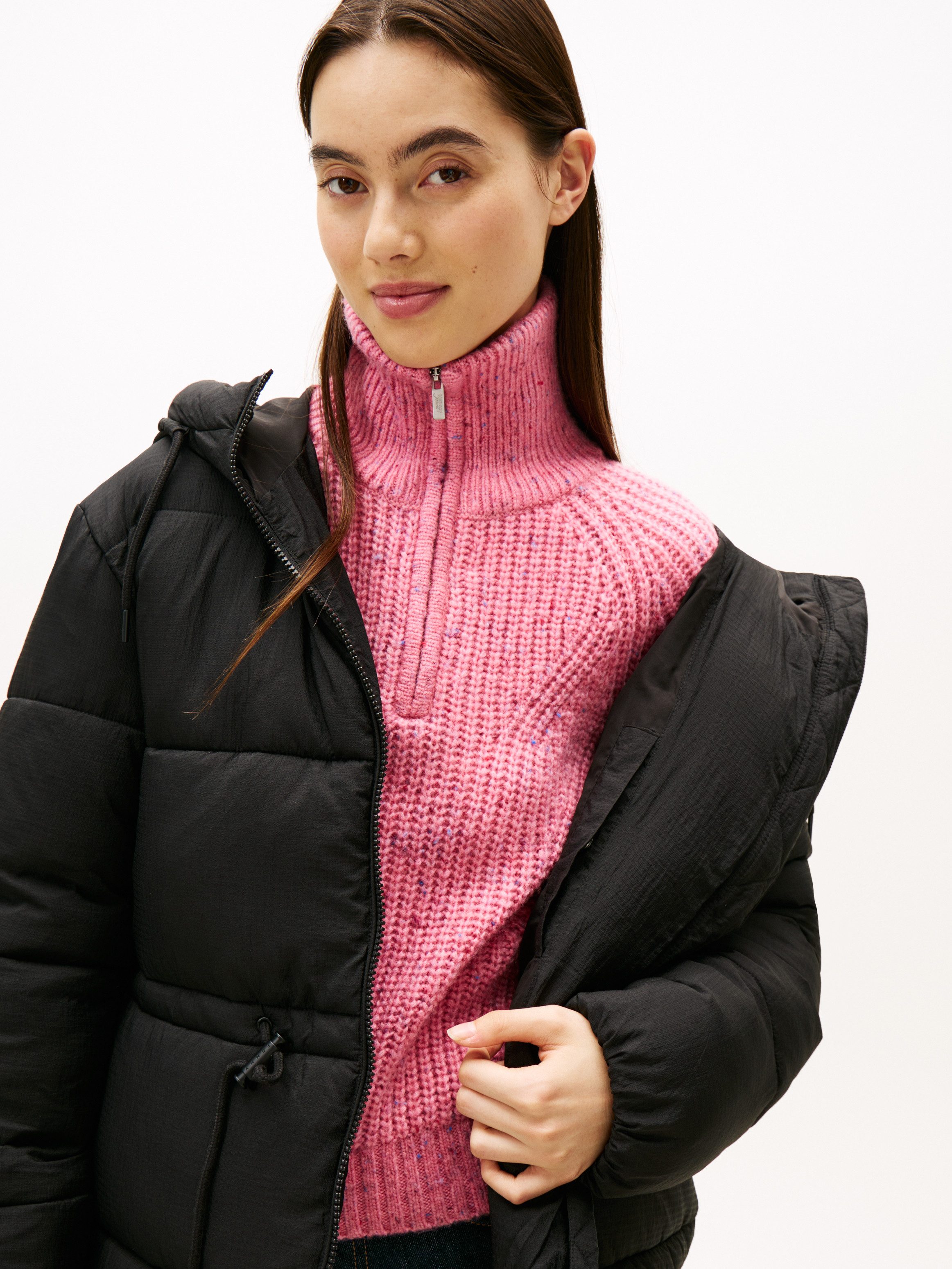 Tommy Jeans Steppjacke TJW HOODED MIDI PUFFER JACKET günstig online kaufen