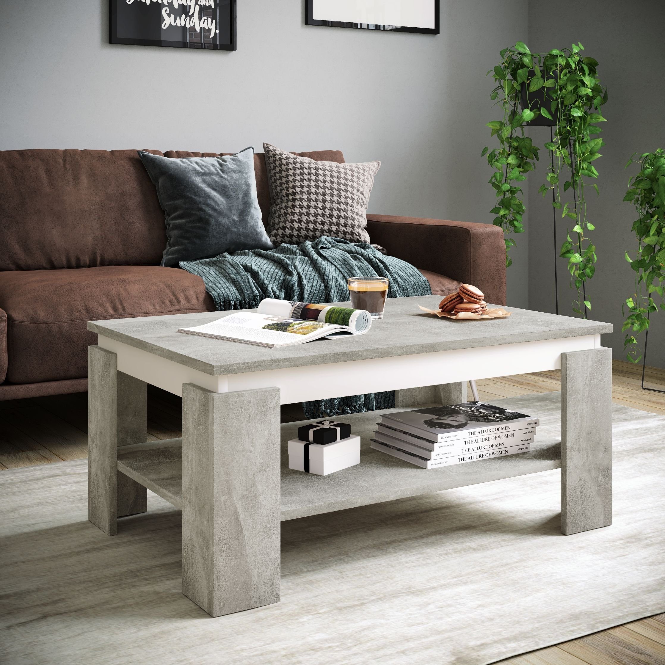 HELA Couchtisch 90 x 40 x 60 cm (B/H/T)