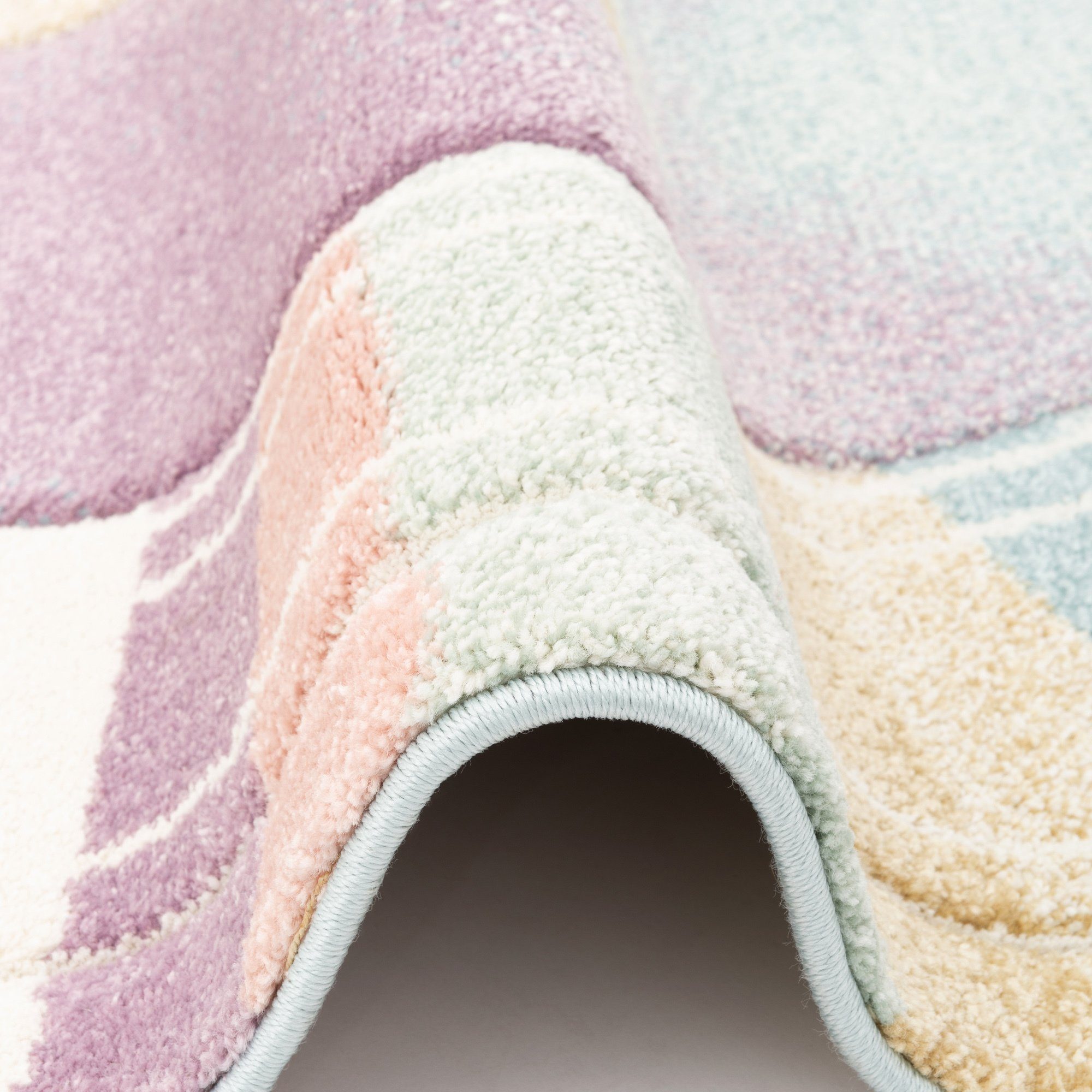 Pergamon Kinderteppich Kinder Teppich Maui Kids Rainbow Star, Rechteckig, Höhe: 13 mm