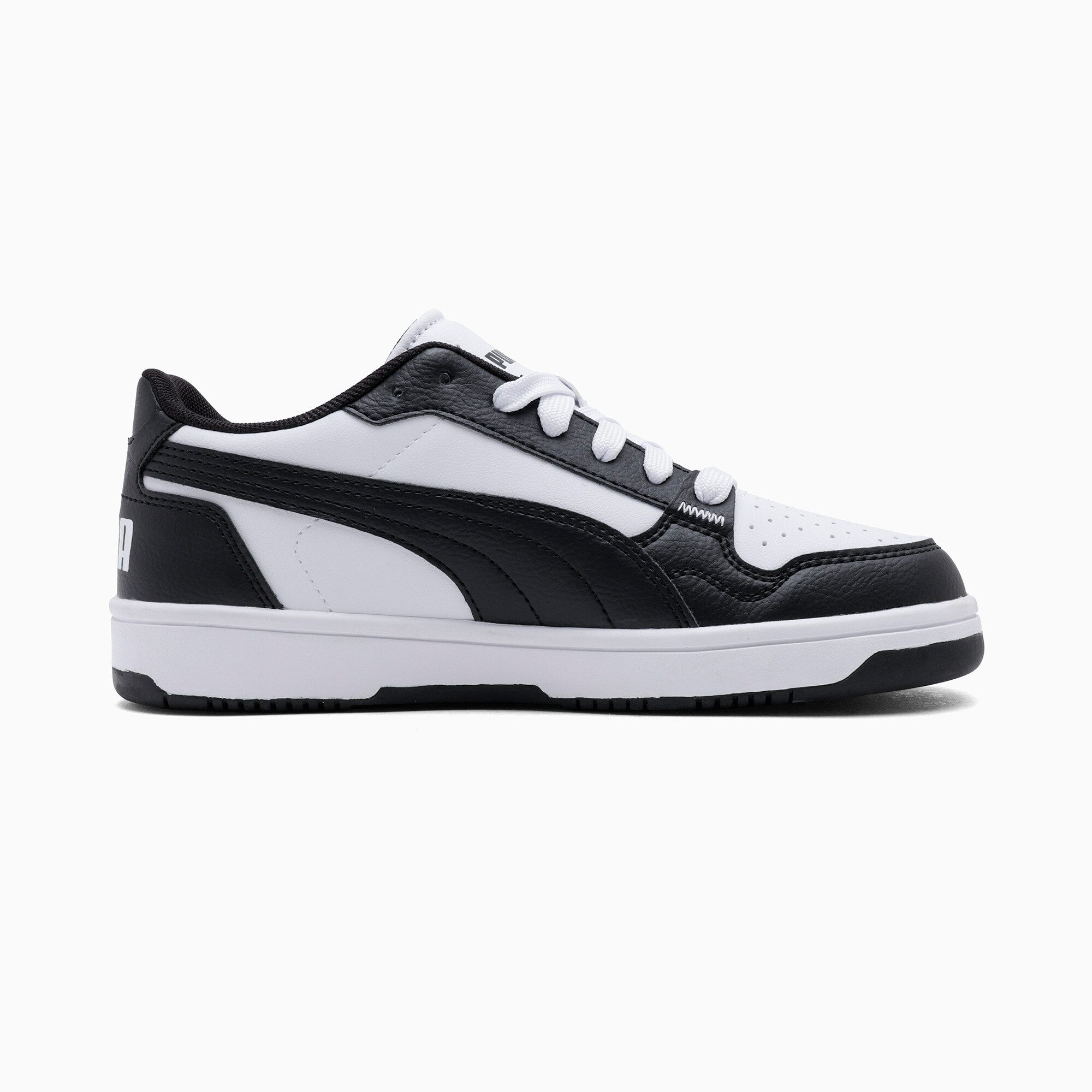 PUMA REB-L JR Sneaker niedrige Silhouette, mit Schnürung, mit Gummidetails am Knöchel