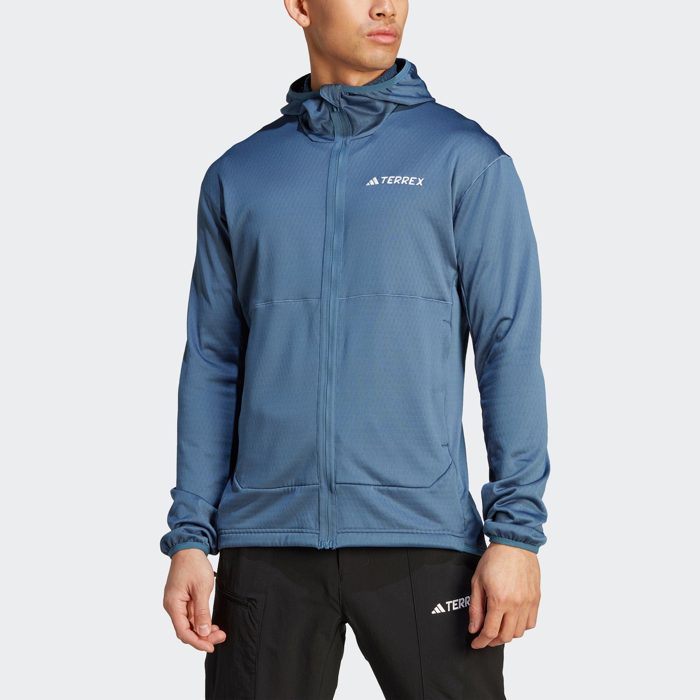 adidas TERREX Outdoorjacke TERREX XPERIOR LIGHT FLEECE HOODED