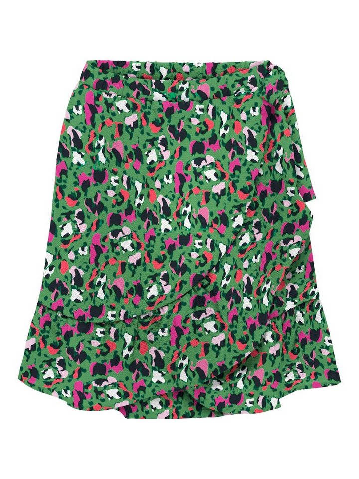 ONLY Minirock ONLNOVA LIFE MERLE SHORT SKIRT AOP PTM mit Volant