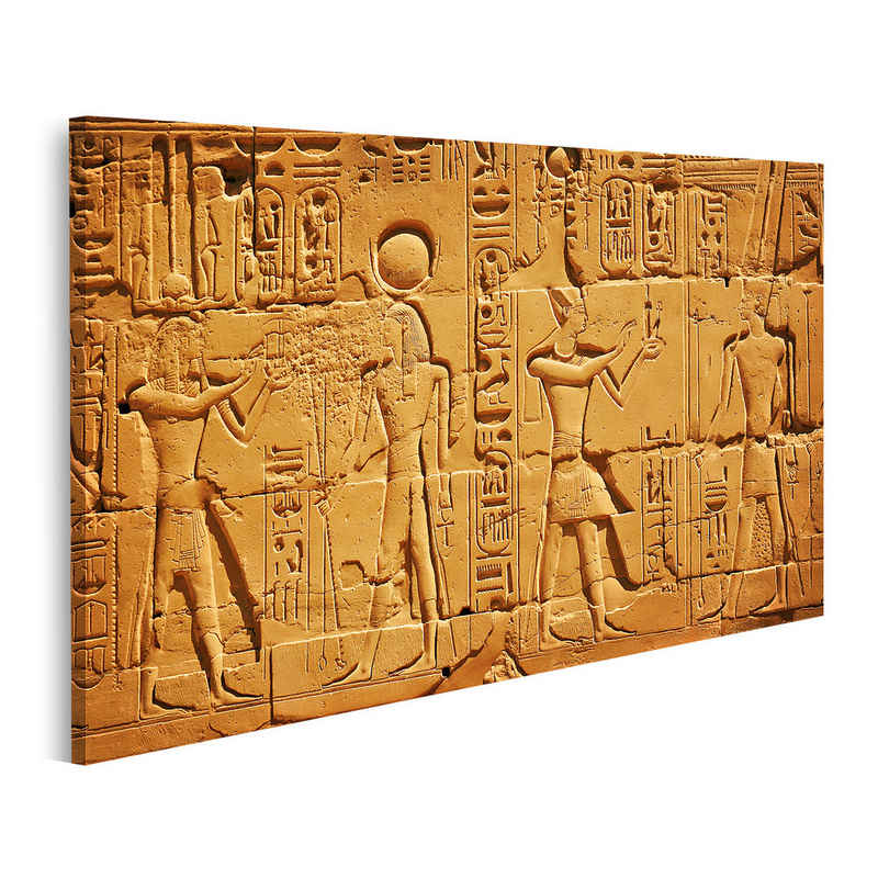 islandburner Leinwandbild Luxor Schrift Bilder