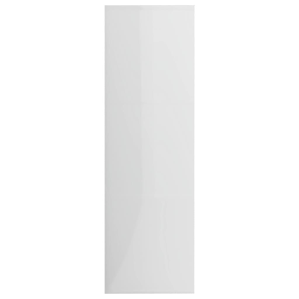 furnicato Bücherregal Hochglanz-Weiß Holzwerkstoff 98x30x98 cm