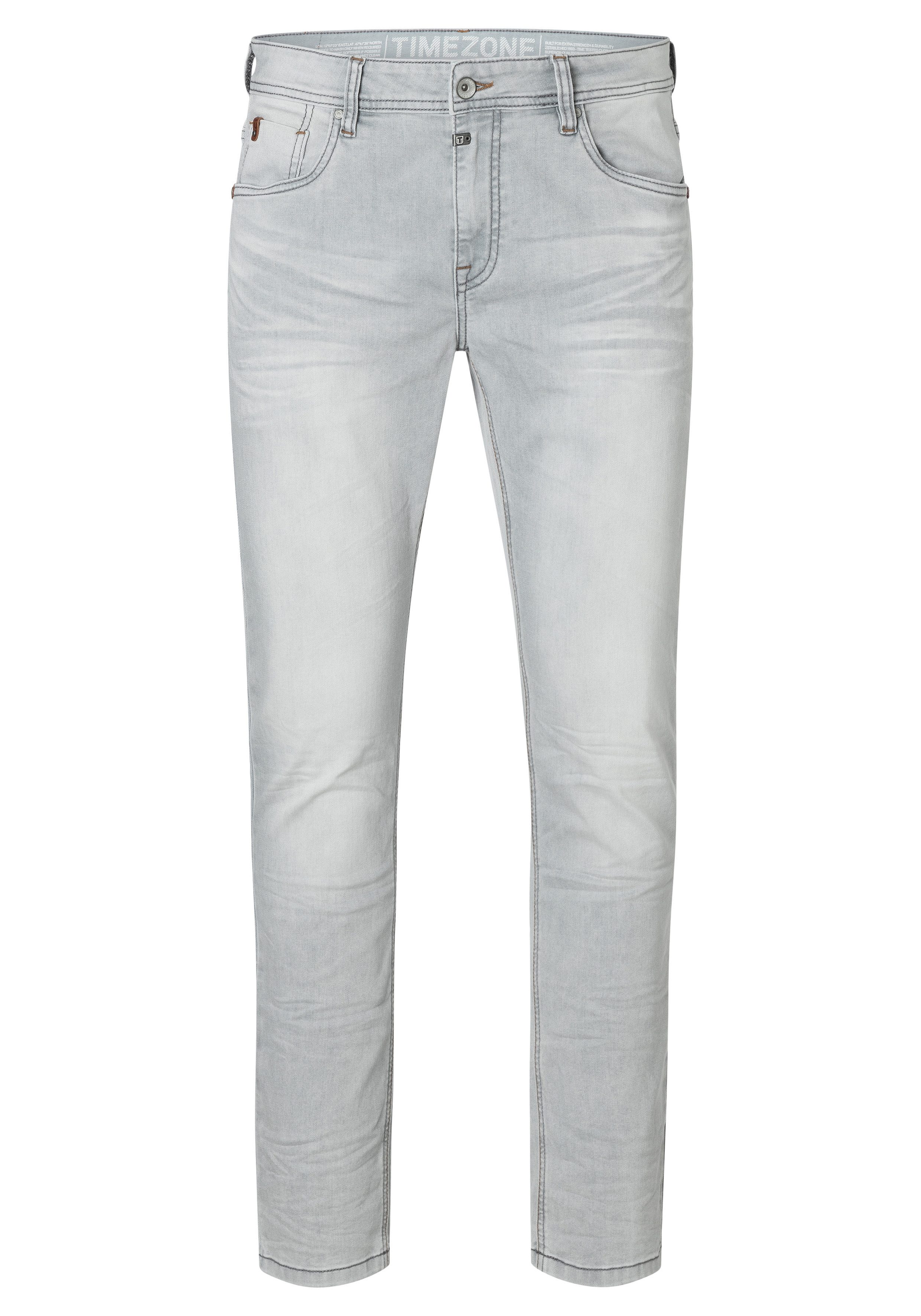 TIMEZONE Herren Jeans SLIM EDUARDOTZ Mid Waist - Slim Fit - Blau Grau günstig online kaufen