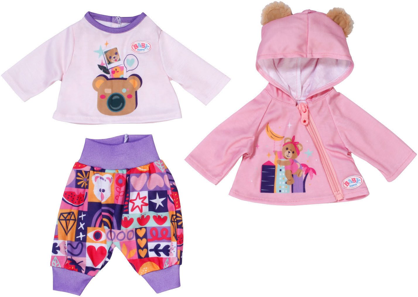 Baby Born Puppenkleidung Neugeborenen Outfit, mit Kleiderbügel günstig online kaufen