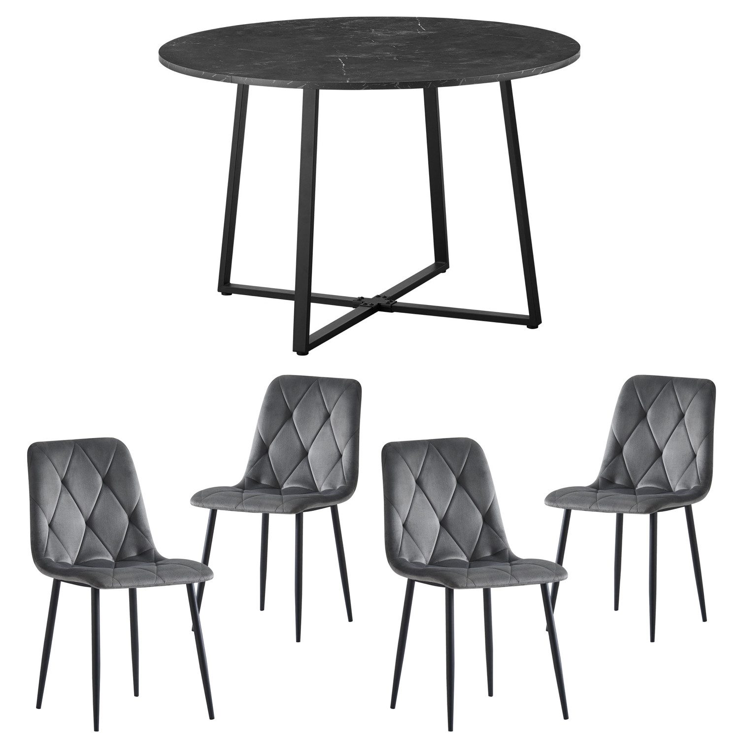 B&D home Essgruppe EDDA, (5-teilig), Rund günstig online kaufen