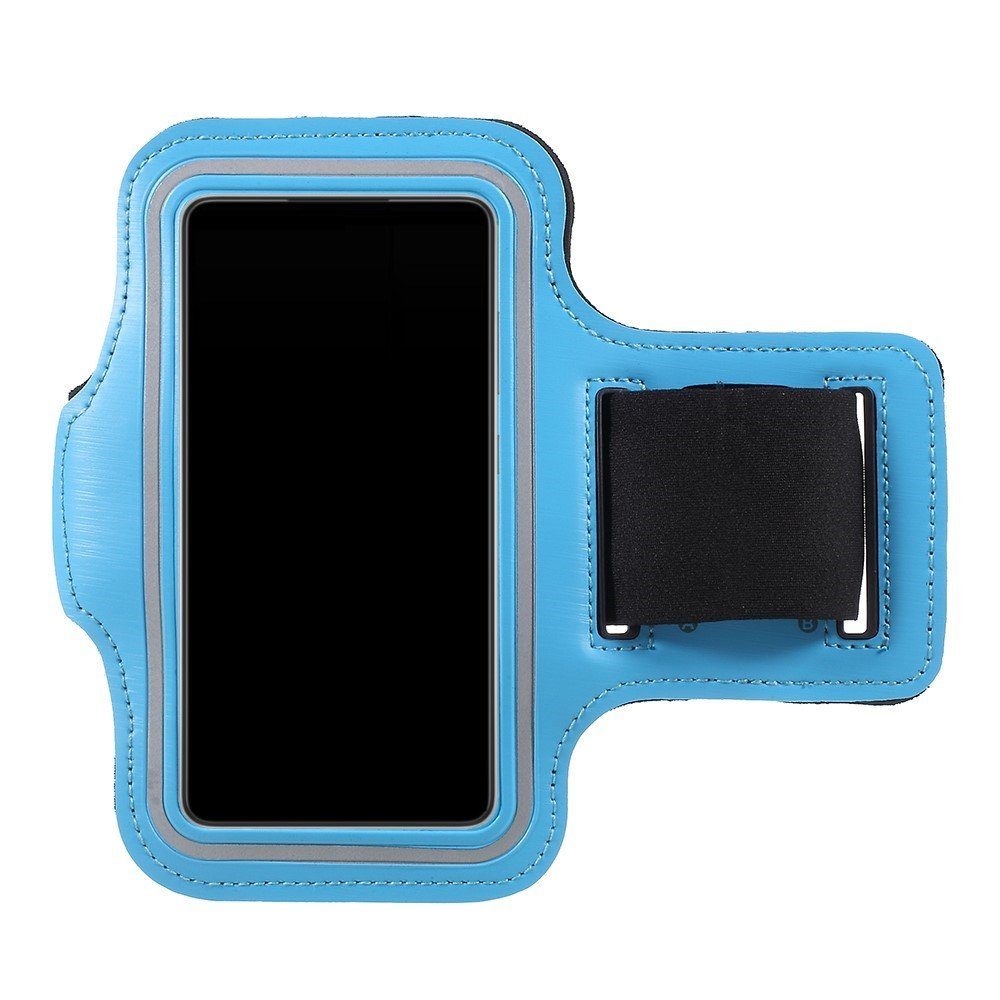 CoverKingz Handyhülle Universal Sport Armband Handy Tasche für Smartphones von 6,6" bis, Schutzhülle Handyhülle Jogging Etui Schlüsselfach Schutztasche Hellblau