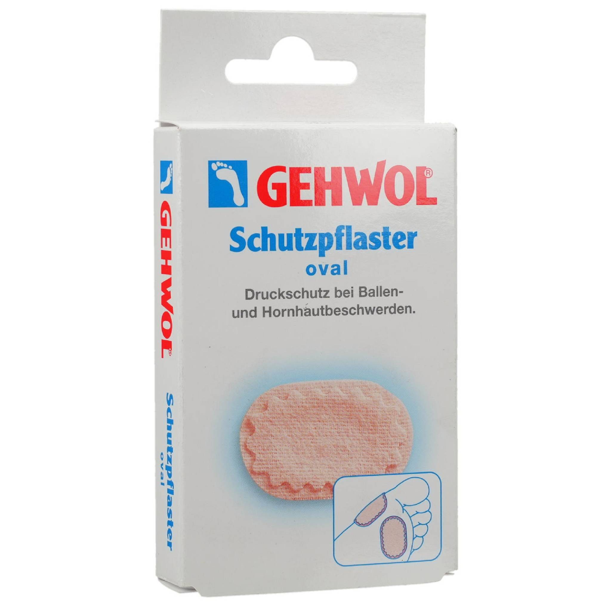 Gehwol Fixierpflaster Schutzpflaster oval 4St PZN 19301230