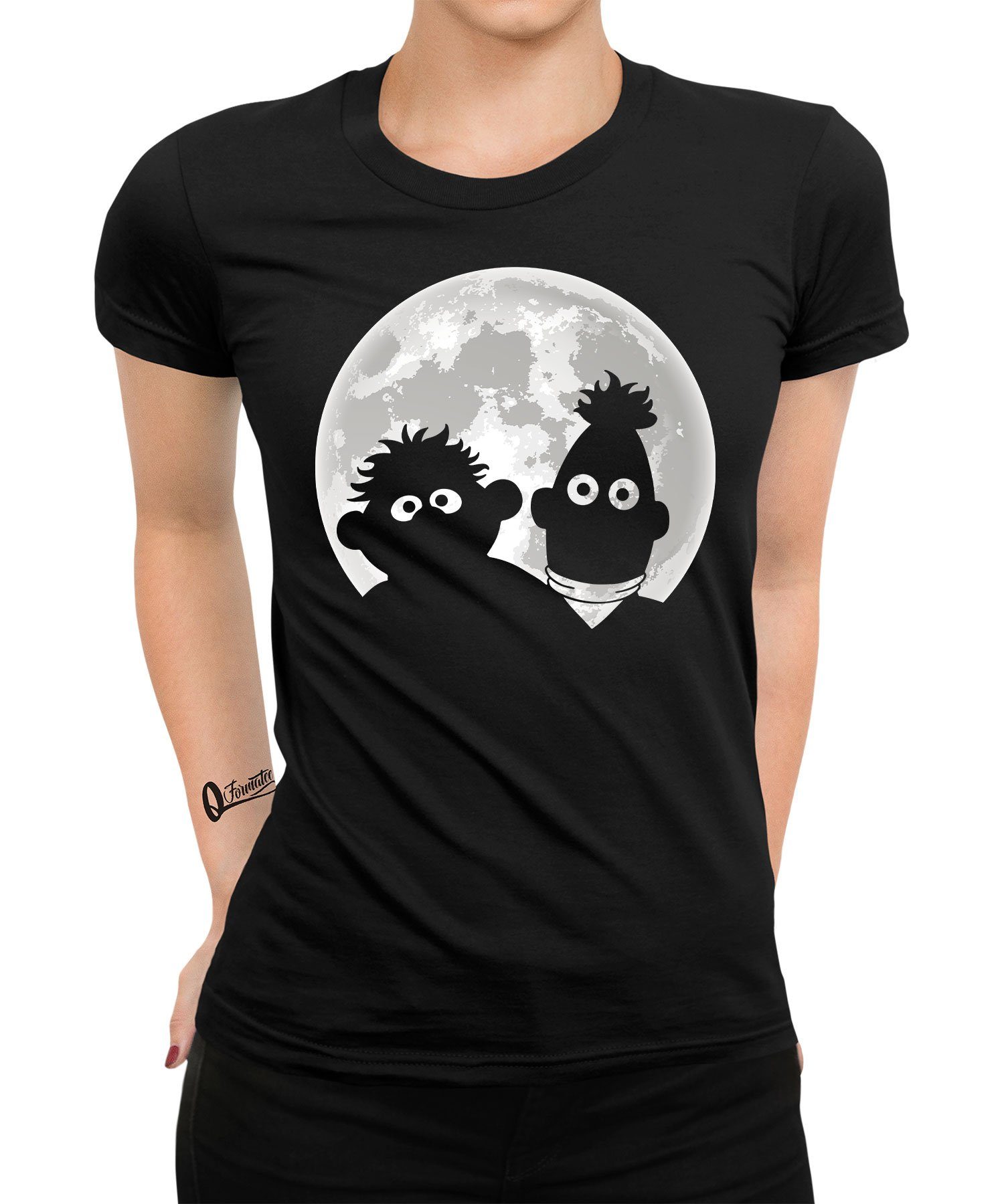 Quattro Formatee Kurzarmshirt Sesamstraße - Sesame Street Muppets Ernie and  Bert Moonnight Damen (1-tlg) | T-Shirts