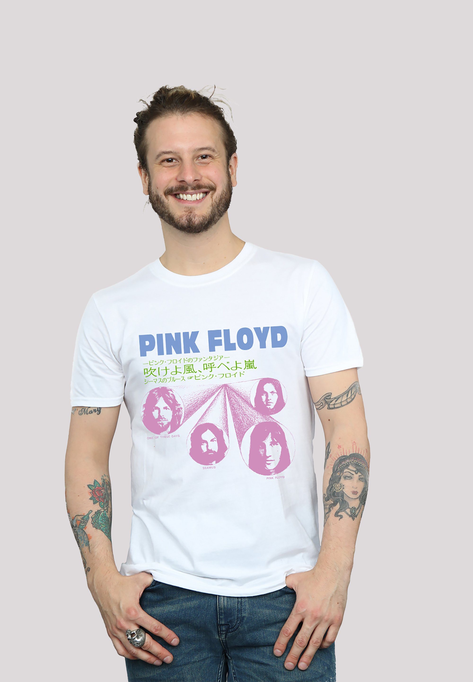 F4NT4STIC T-Shirt Pink Floyd One Of These Days Print