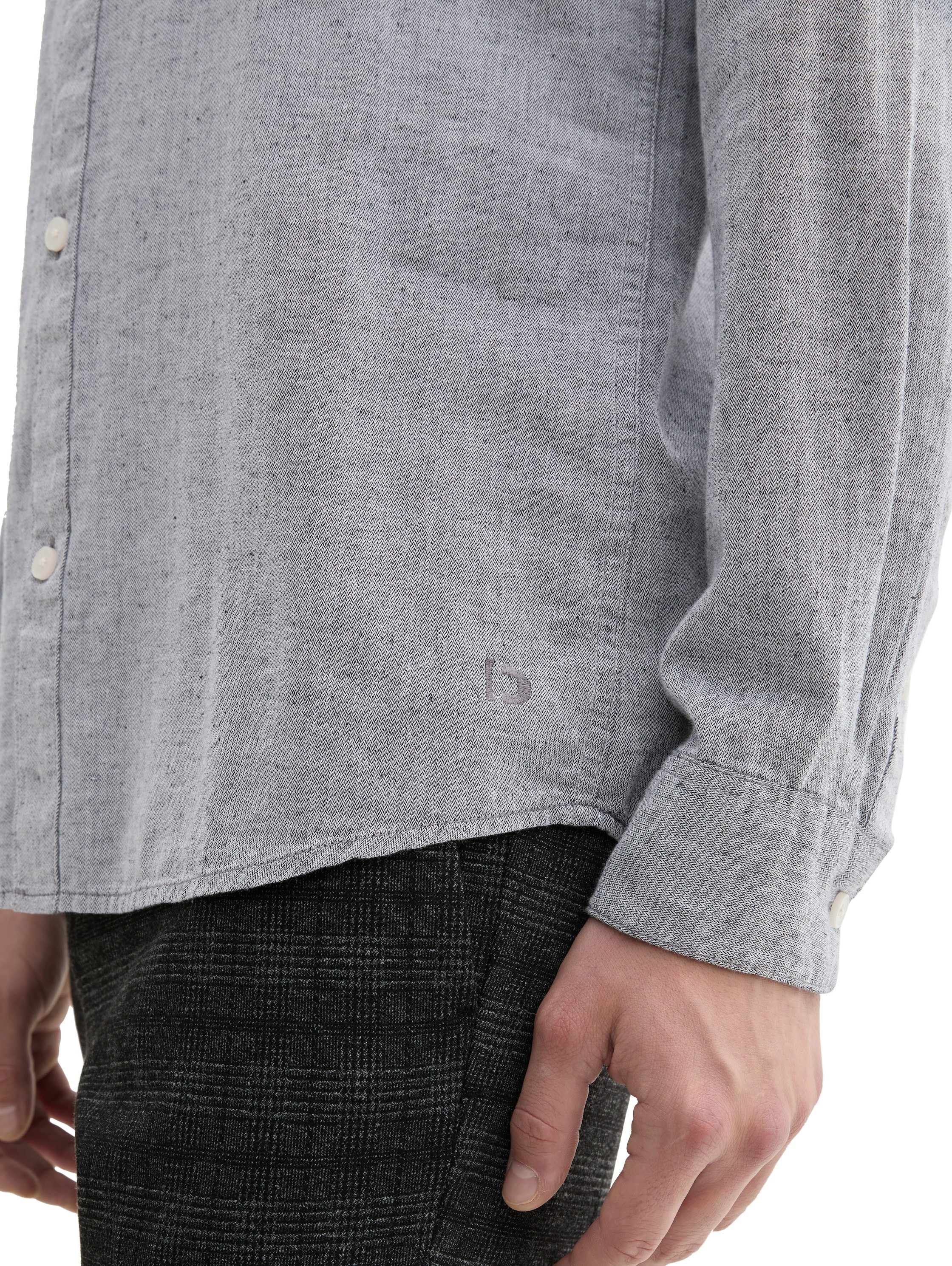 TOM TAILOR Denim Langarmhemd mit Kentkragen