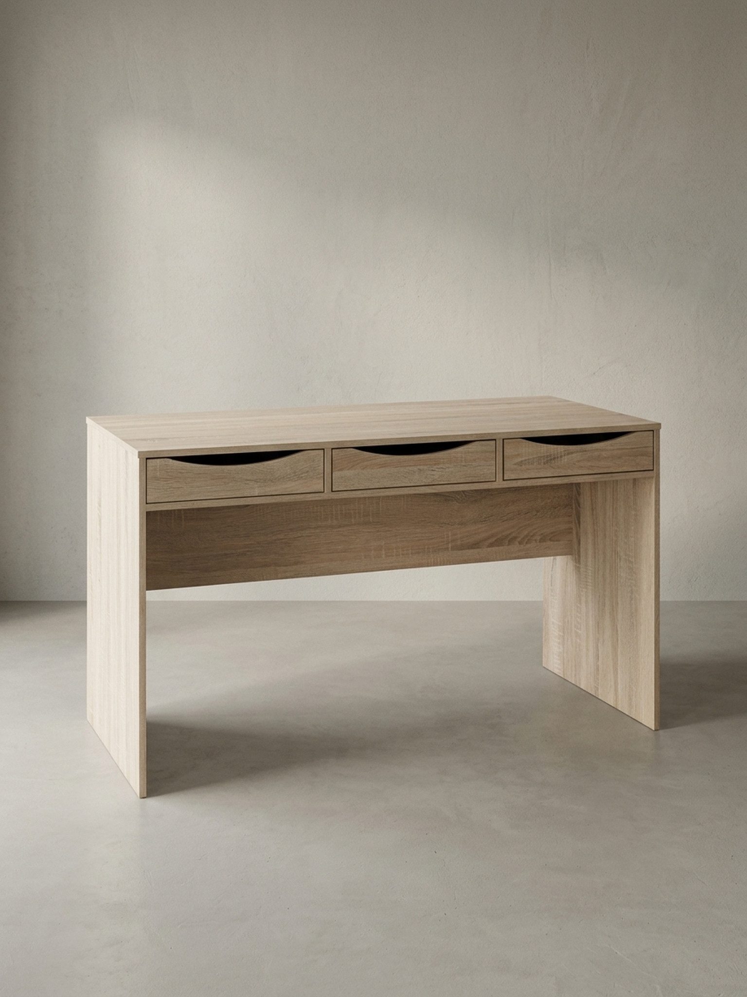 KADIMA DESIGN Schreibtisch Computertisch: Sonoma Eiche Design, Schubladen, Ordnung & Stil