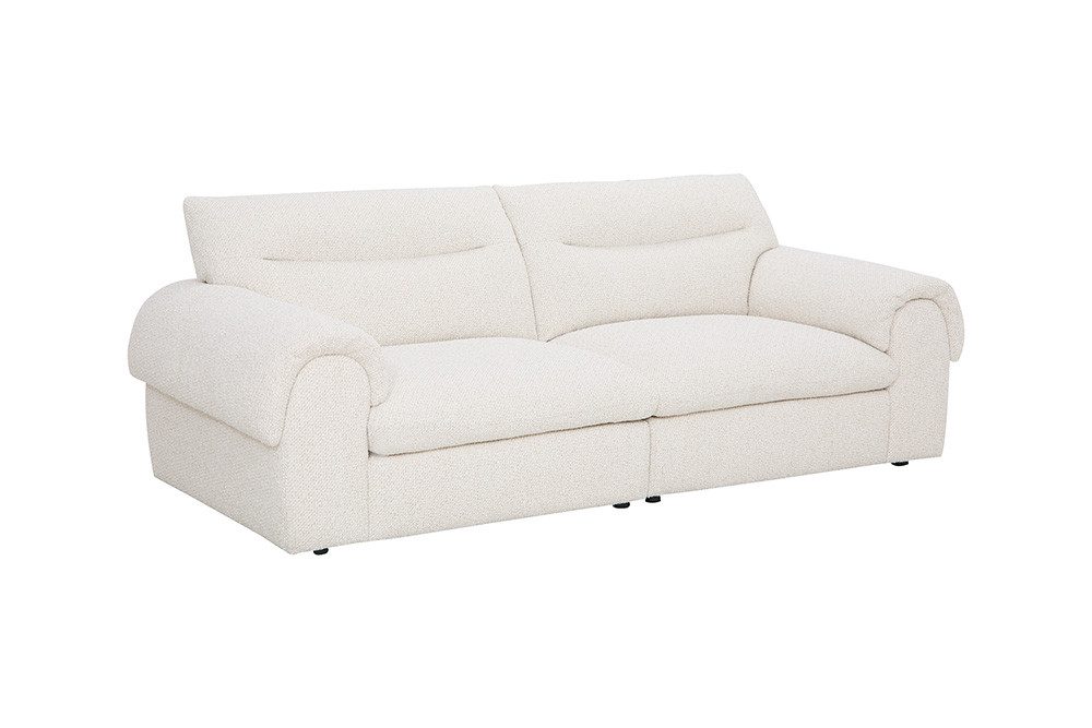 riess-ambiente 4-Sitzer SIXTH SENSE 245cm beige - Bouclé, Nosagfederung, Daunenfedern, FSC, Einzelartikel 1 Teile, Strickstoff-Couch - ideal für Wohn- und Schla – Bild 2 von 5