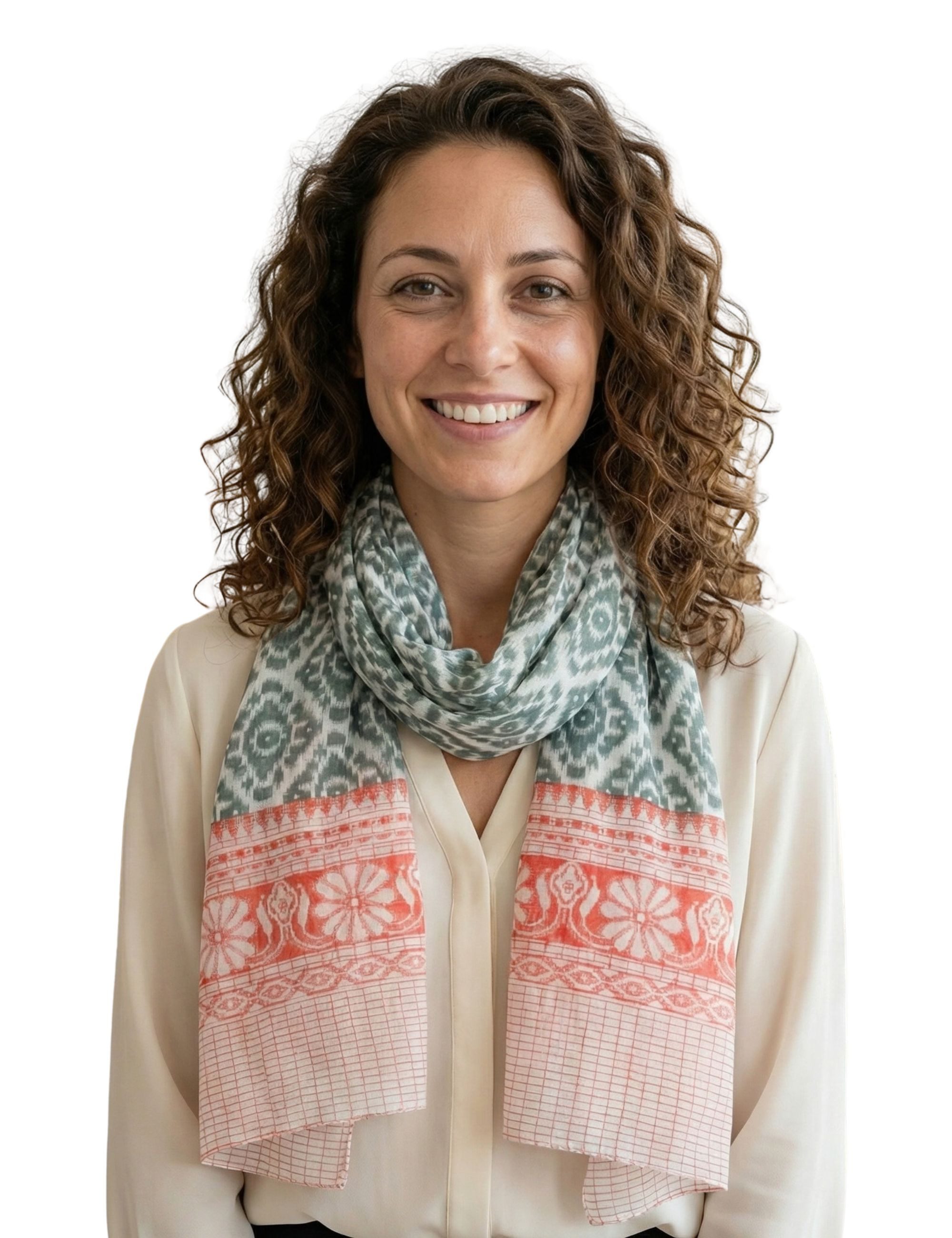 Sunsa Modeschal Sommer/ Frühling Schal Tuch Baumwolle Halstuch, gemustert