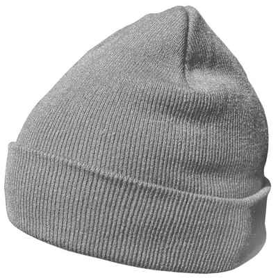 DonDon Beanie Mütze Beanie (Packung, 1-St) Wintermütze, klassisches Design, mit Krempe