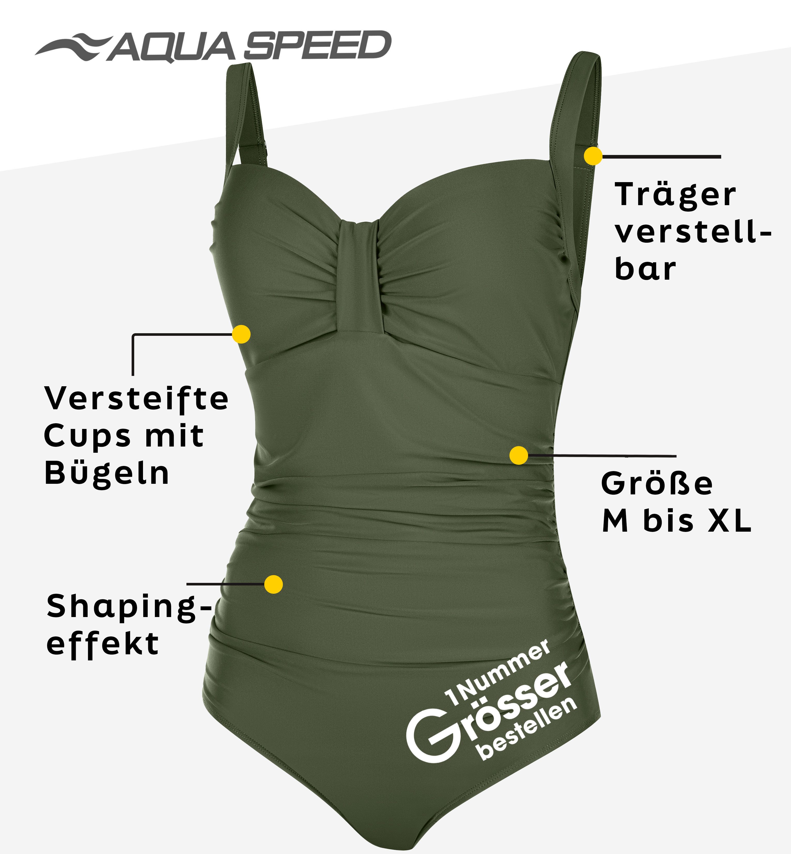 Aqua Speed Badeanzug Olivia Badeanzug für Damen Damenbadeanzug einteilig el günstig online kaufen