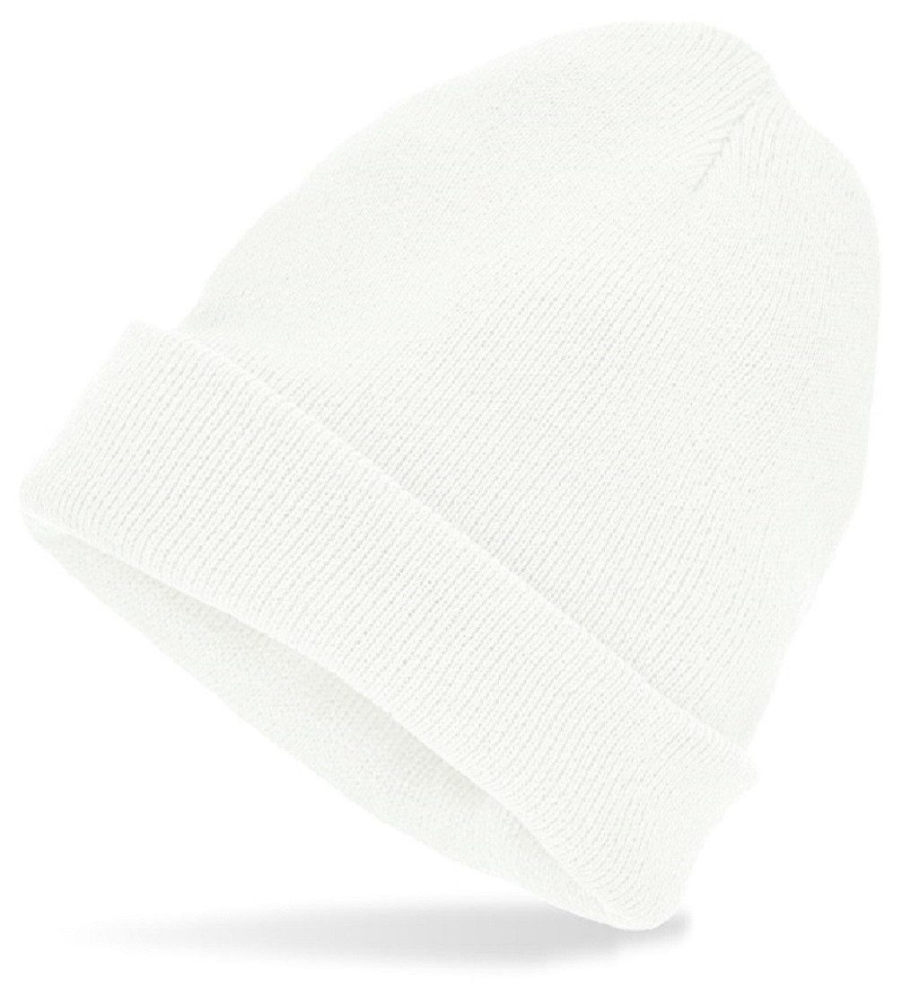 Widmann S.r.l. Beanie Mütze Beanie in Wolloptik Strickmütze in 80er Jahre Look Vielseitiges Basic Accessoire für Kostüme