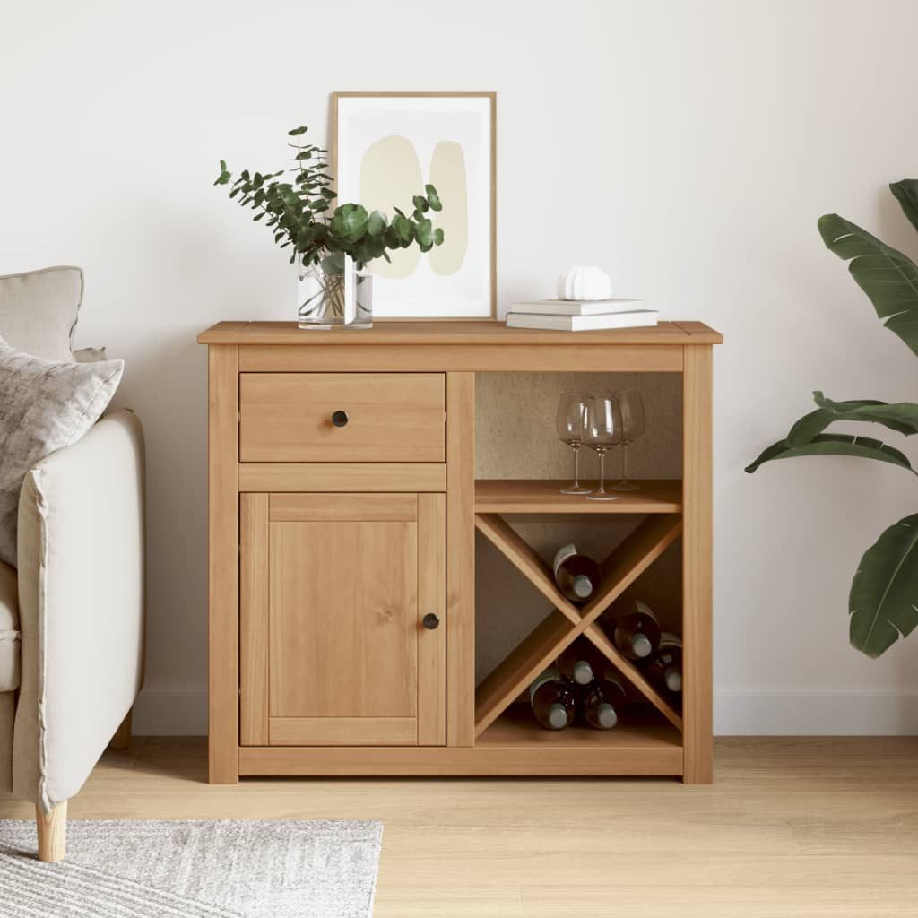 vidaXL Sideboard Sideboard mit Schubladen Panama 93x40x80 cm Massivholz Kiefer