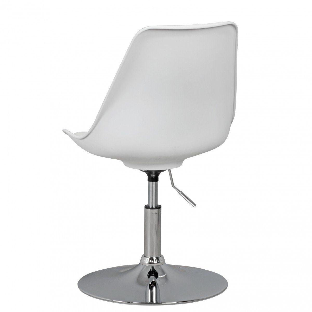 KADIMA DESIGN Kunstlederbezug Büro-Stuhl | mit Bequemer - Besucherstuhl Weiß Weiß Trompetenstuhl