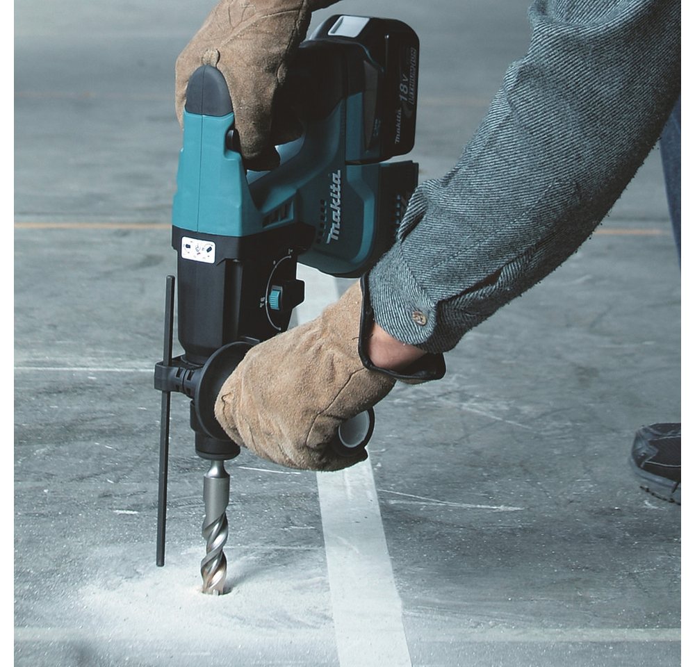 Thumbnail - Makita Kombihammer DHR243RTJ, max. 950 U/min, (Set), für SDS-PLUS 18 V, 5,0 Ah, inkl. Akku, Ladegerät und Koffer