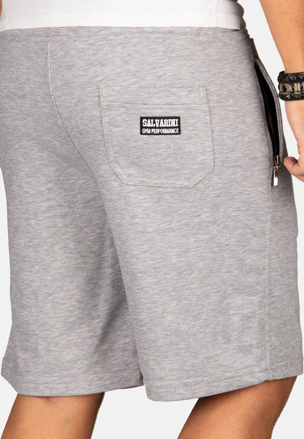 Alessandro Shorts mit Salvarini breitem Kordelzug grau