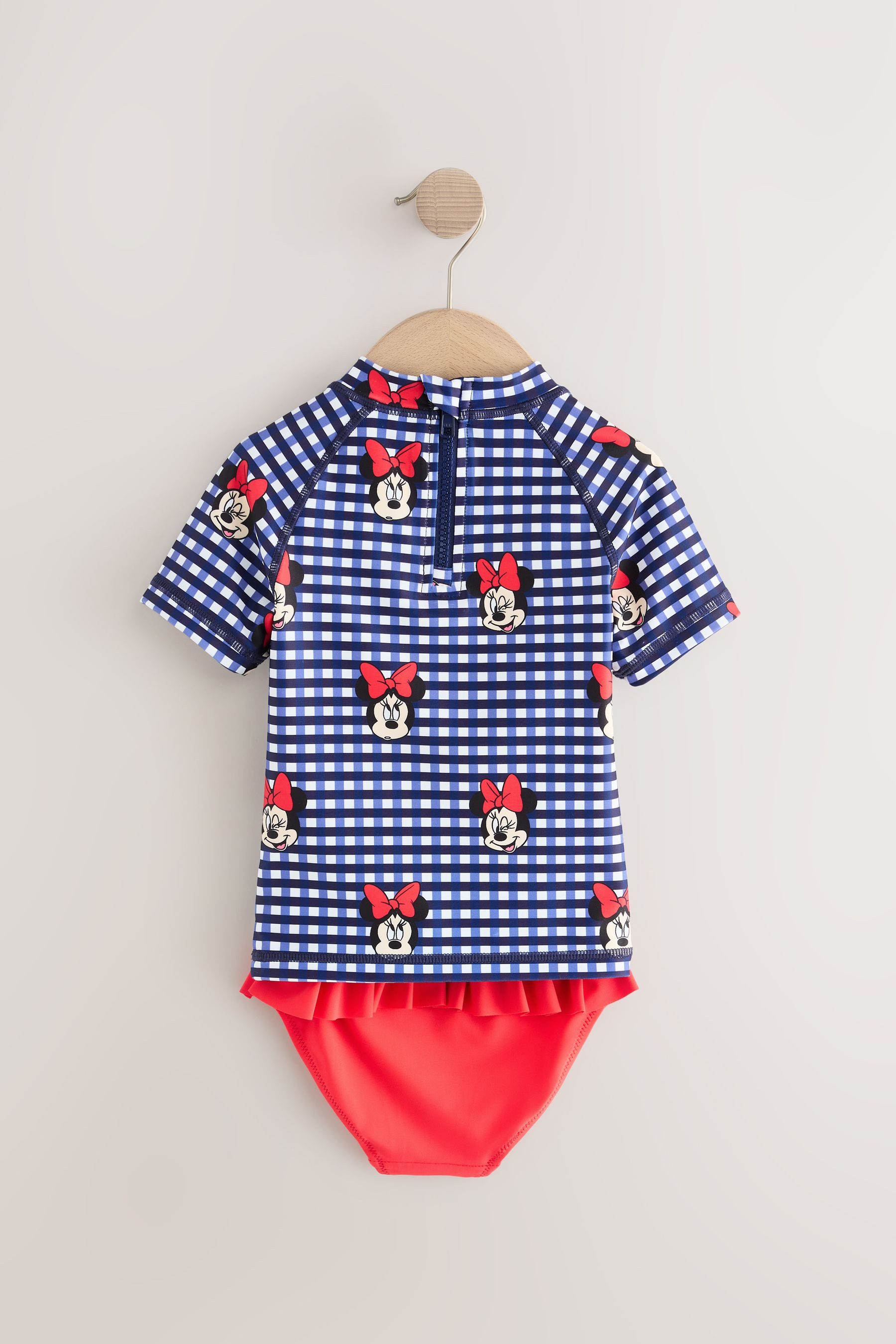 Next Badeanzug Sonnenschutz Rash-Trägertop-Set, Minnie Mouse günstig online kaufen