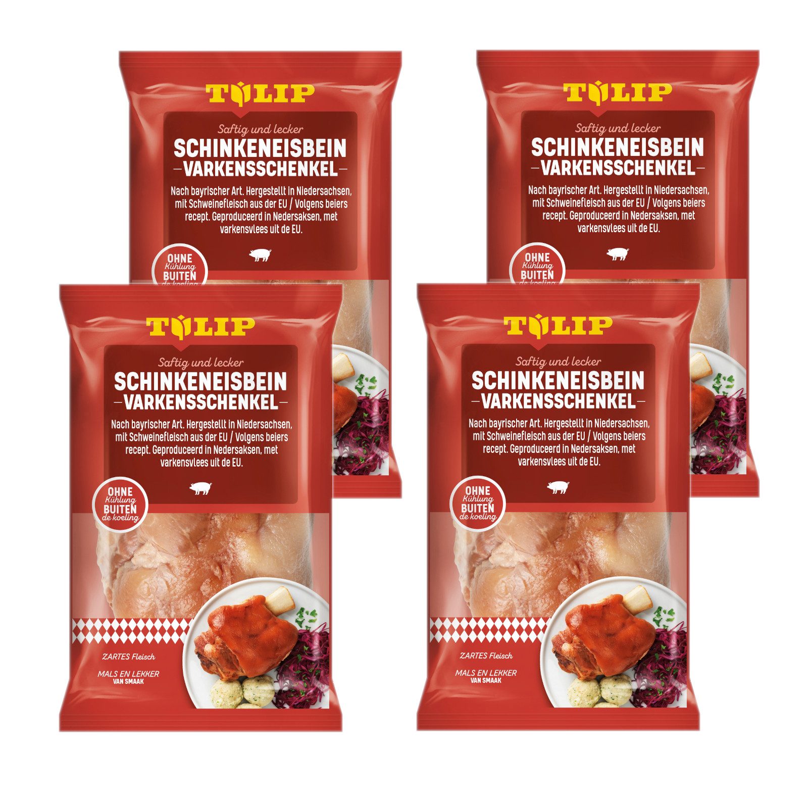 TULIP Wurstkonserve 600g Schinkeneisbein Eisbein gepökelt Schweinehaxe Schwarte, 600 g