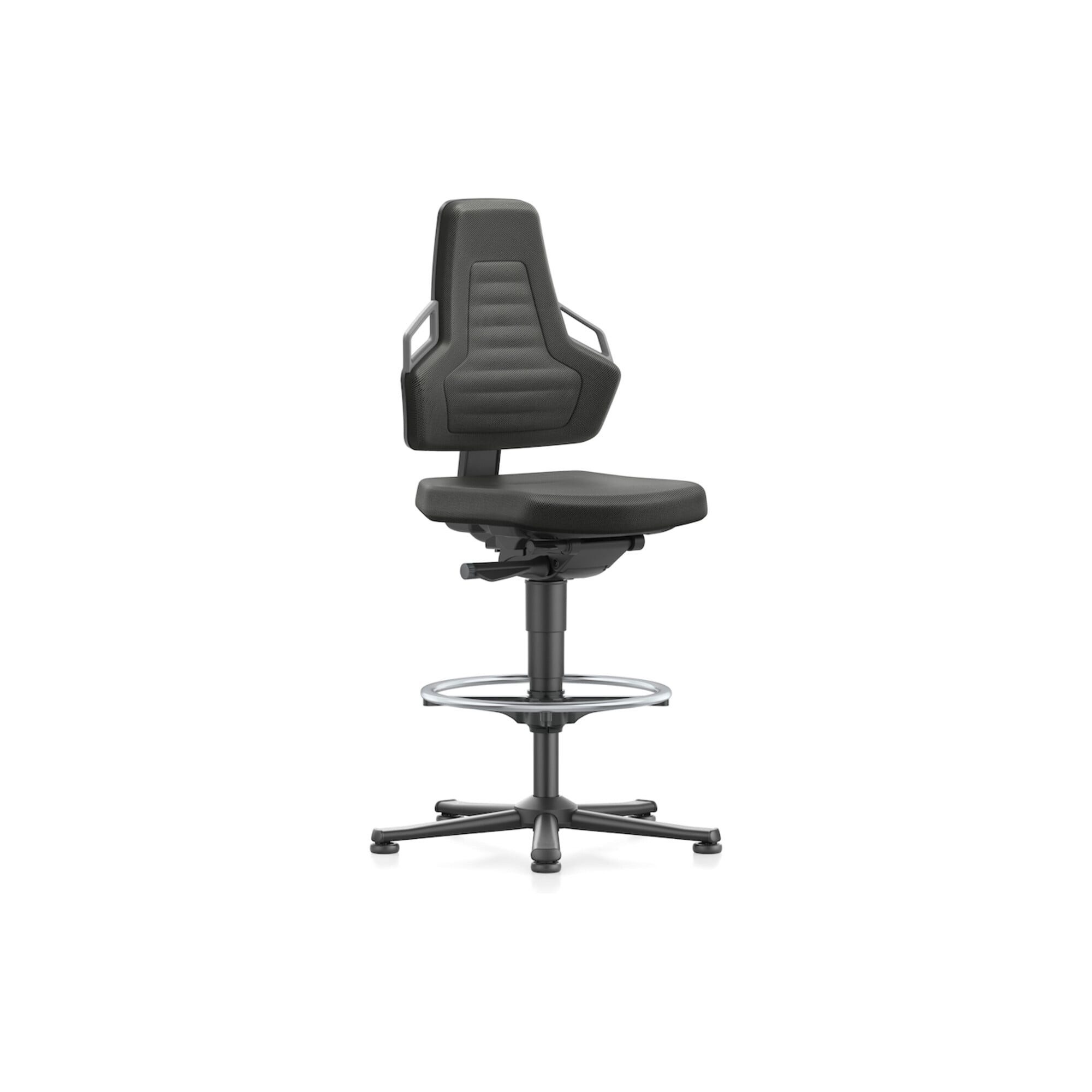 bimos Stuhl bimos Arbeitsstuhl Nexxit 3 Griff grau Sitzhöhe 570-820 mm Stoff schwa