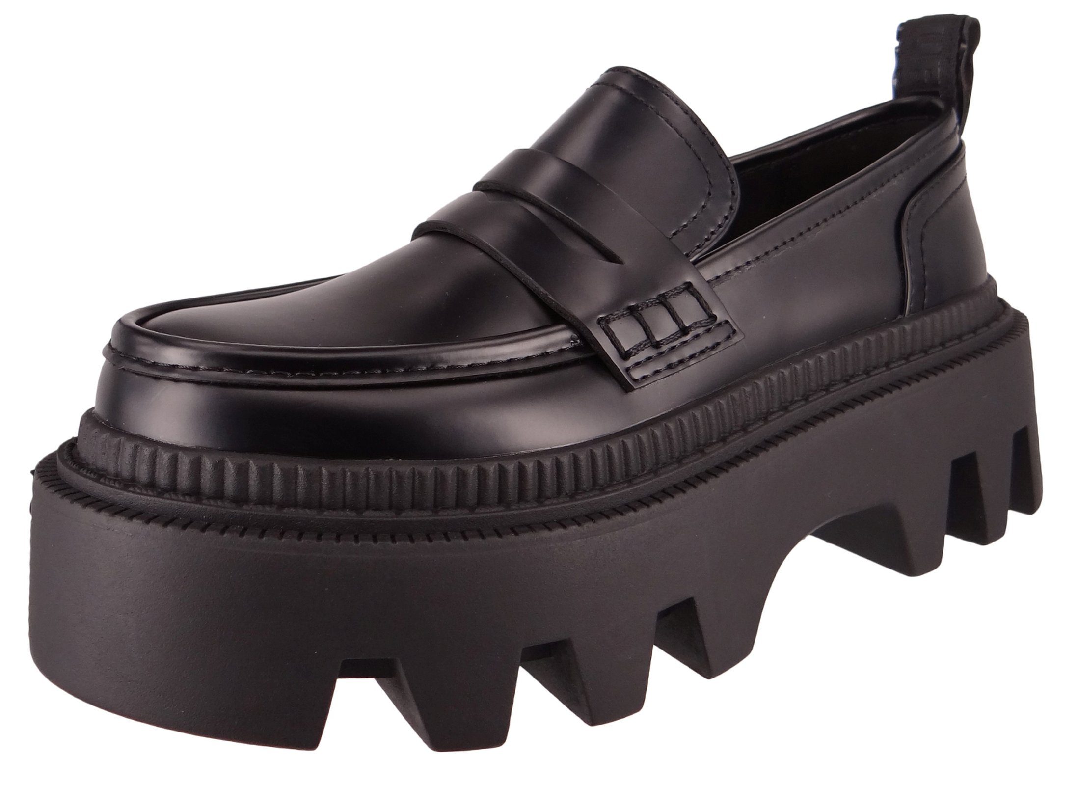 Buffalo 1622355 Flora Loafer Vegan Black Slipper