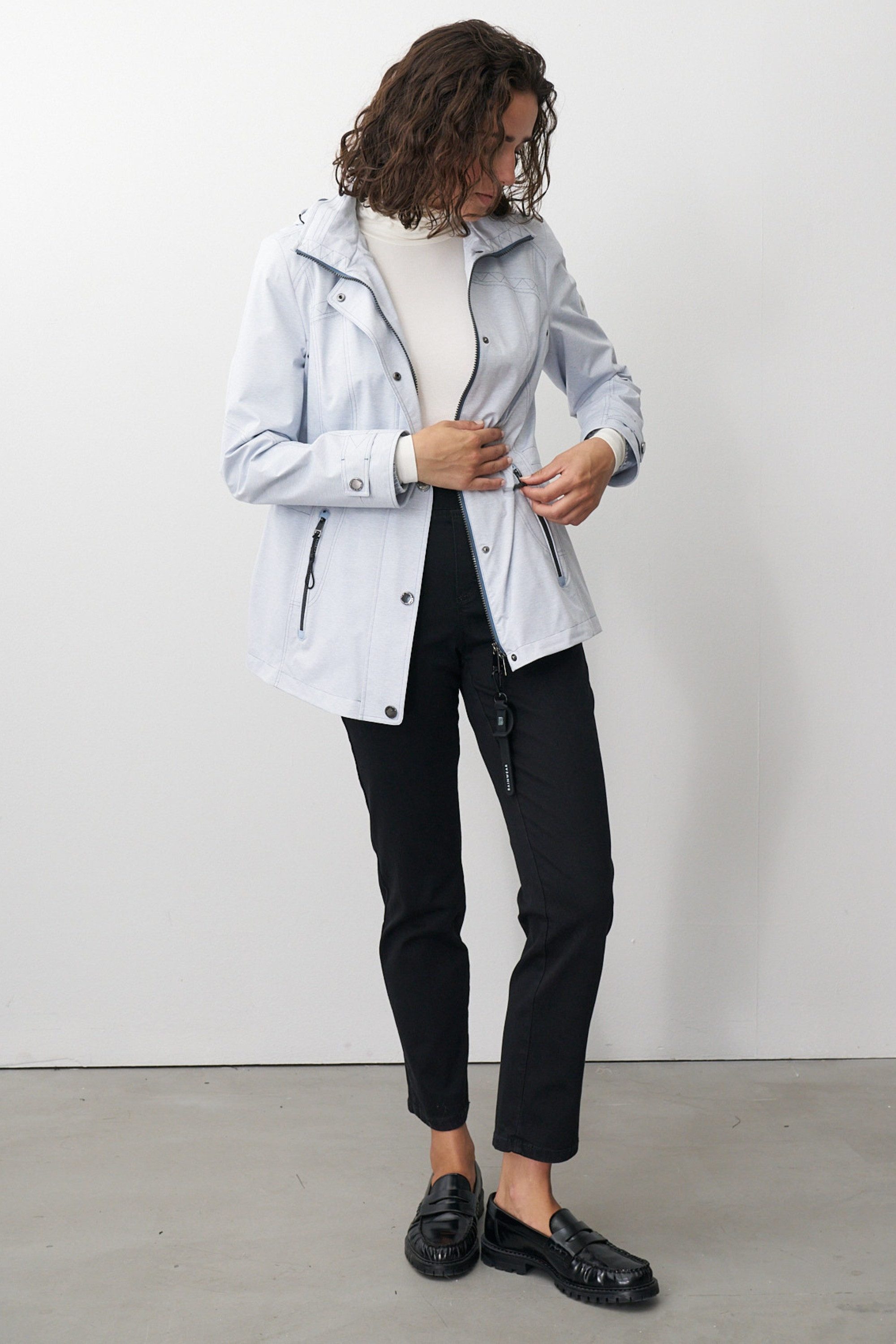 Barbara Lebek Funktionsjacke Übergangsjacke oder Outdoorjacke mit abnehmbarer Kapuze